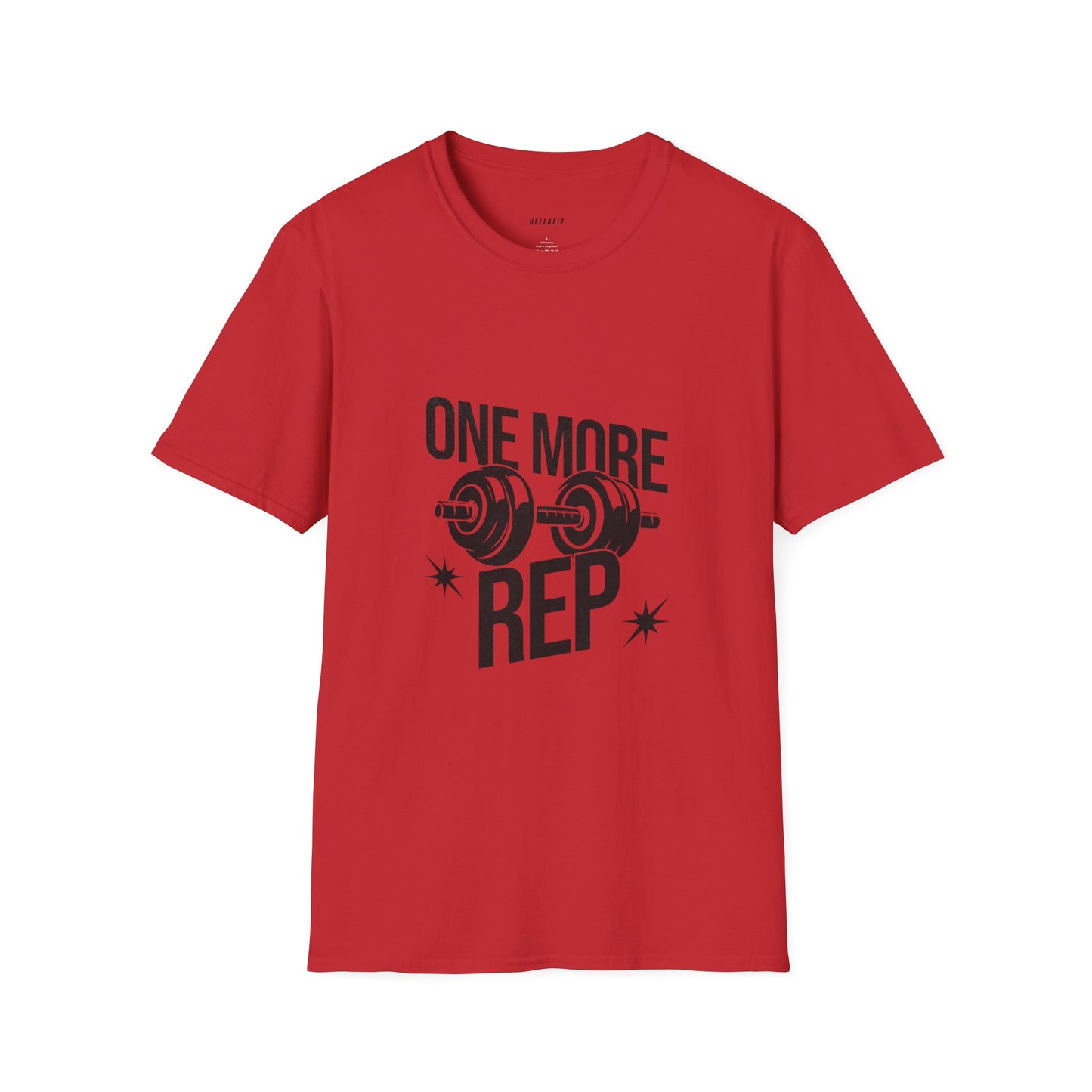 Motivational Gym T-Shirt - "One More Rep" Workout Tee