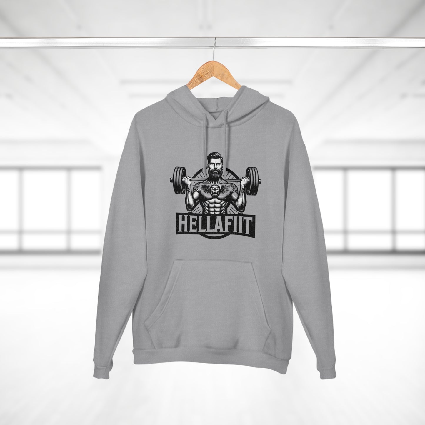 " HELLAFIT" Original Design - Men's Pullover Hoodie