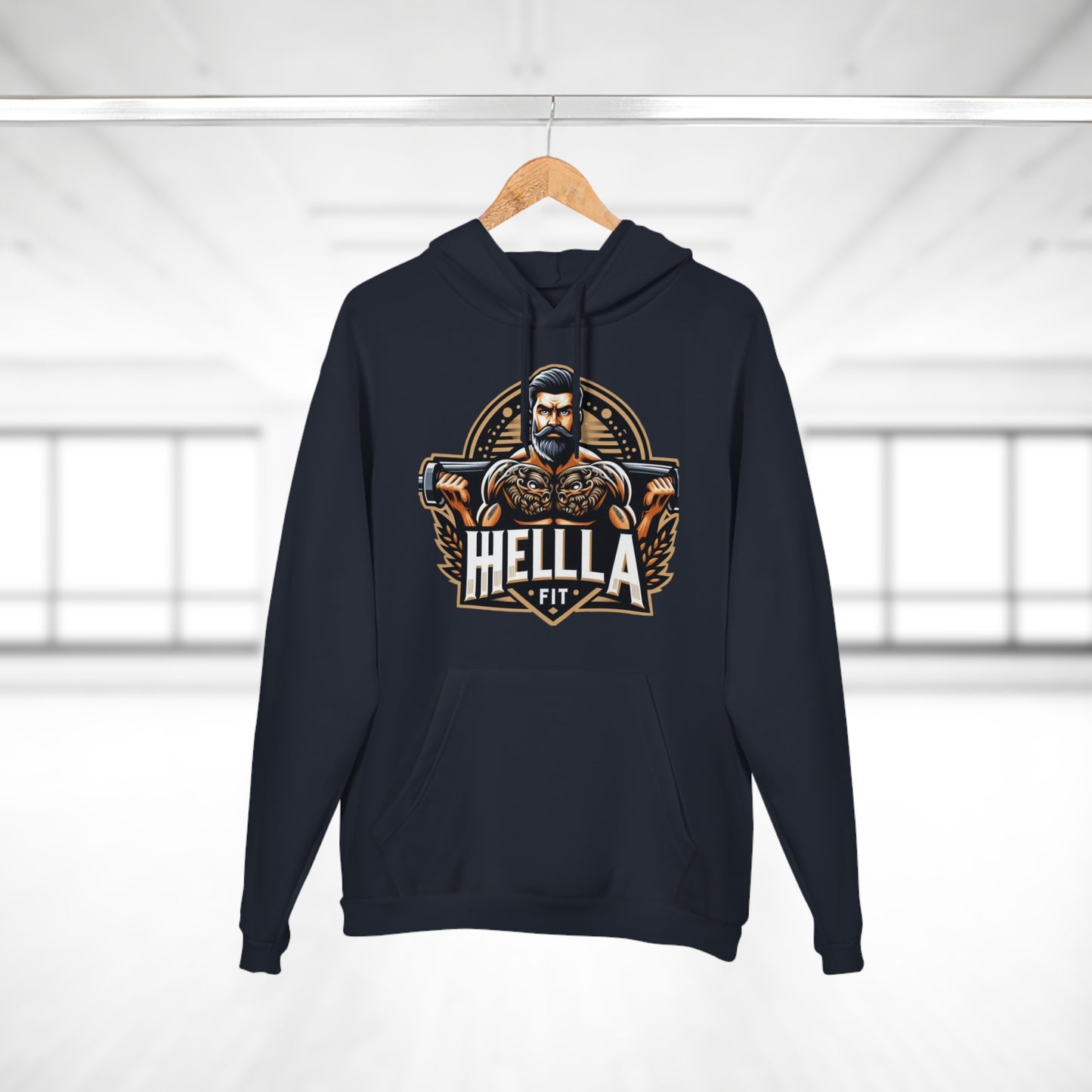 " HELLAFIT" Original Design - Men's Pullover Hoodie
