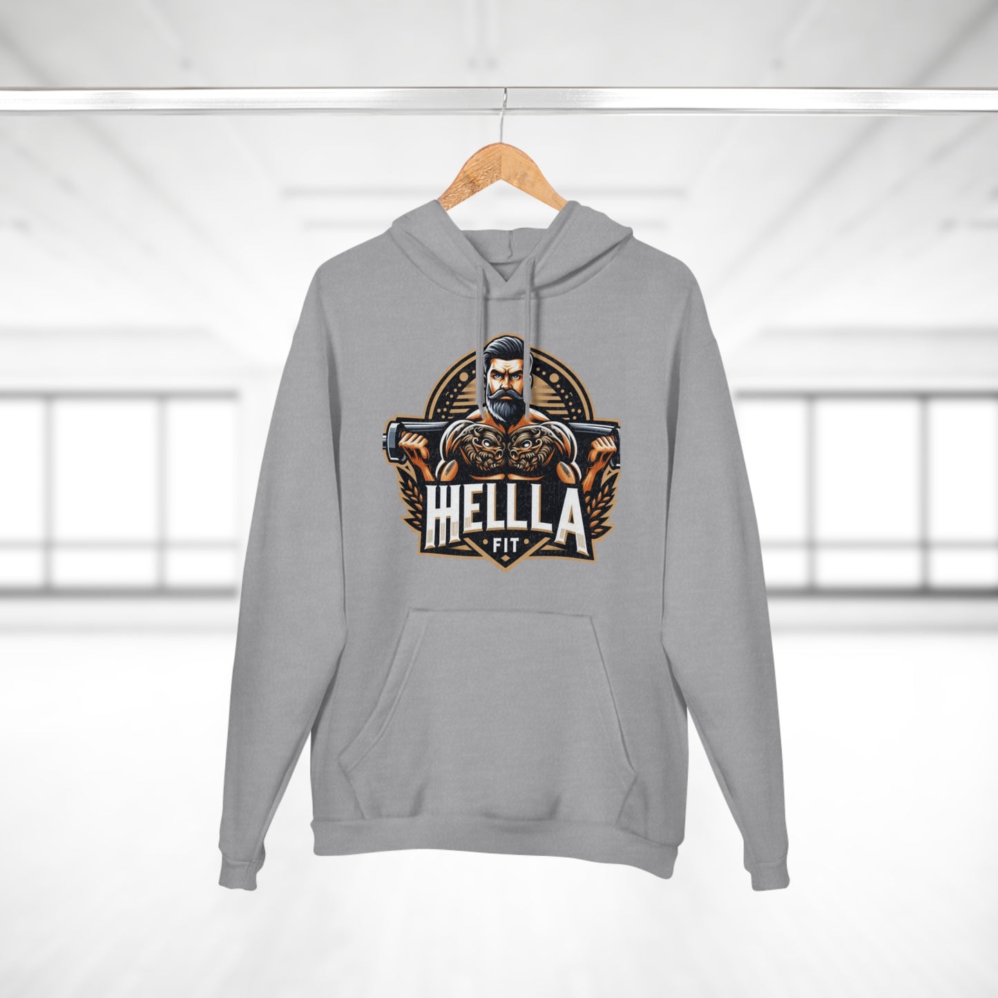 " HELLAFIT" Original Design - Men's Pullover Hoodie