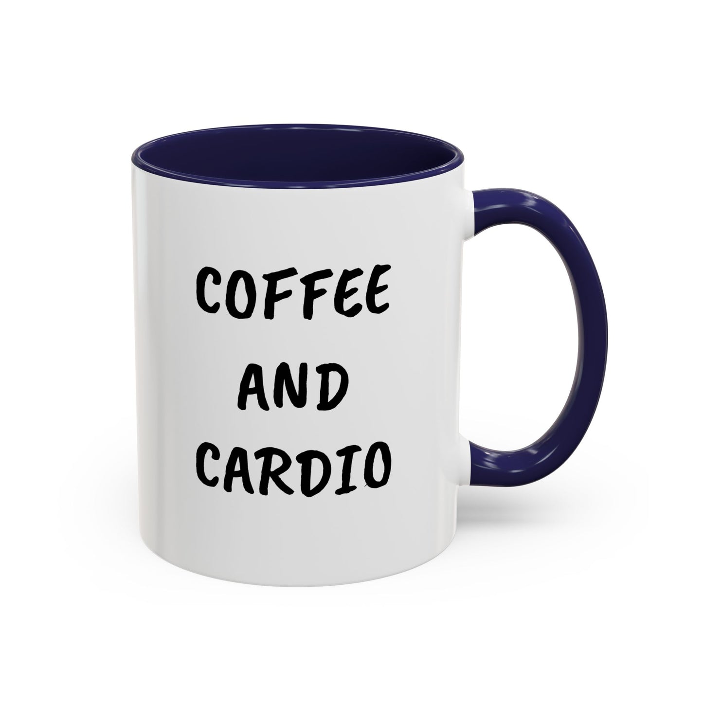 Coffee and Cardio Accent Mug