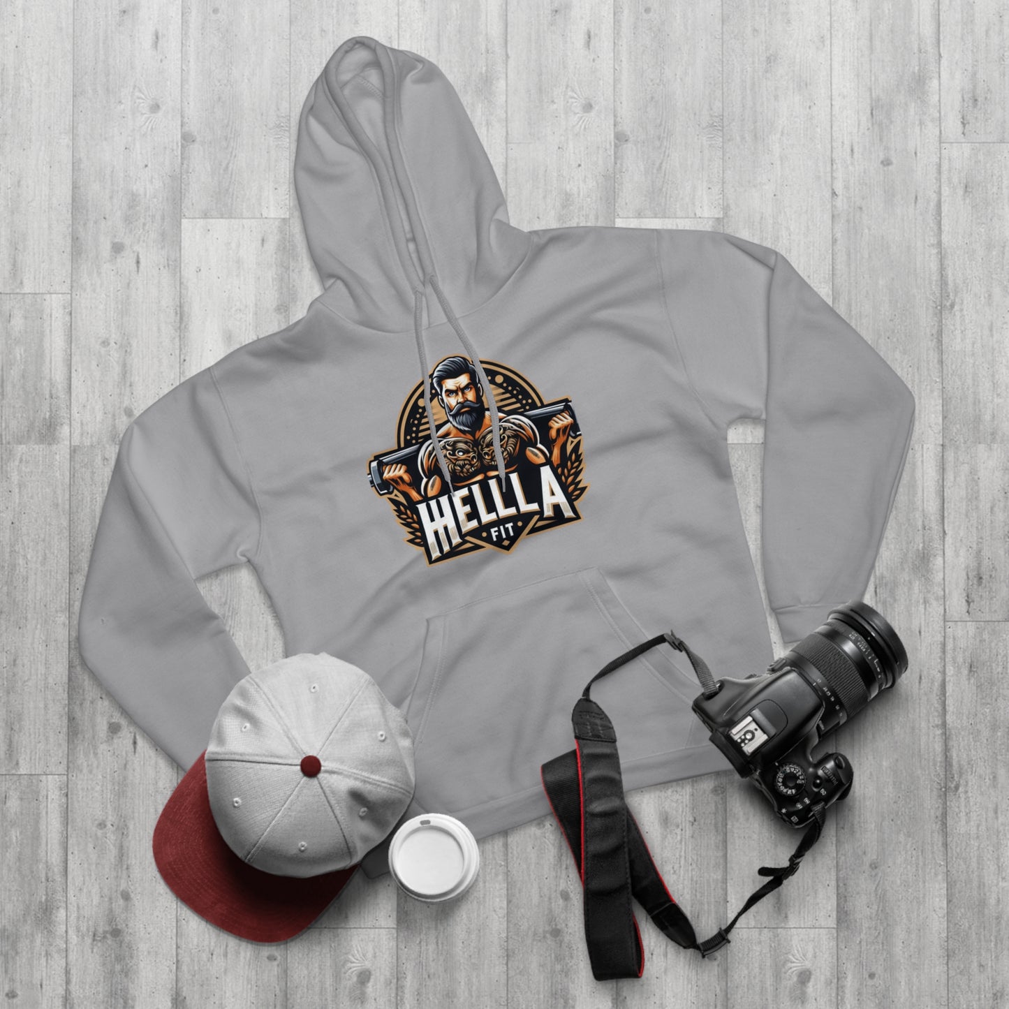 " HELLAFIT" Original Design - Men's Pullover Hoodie