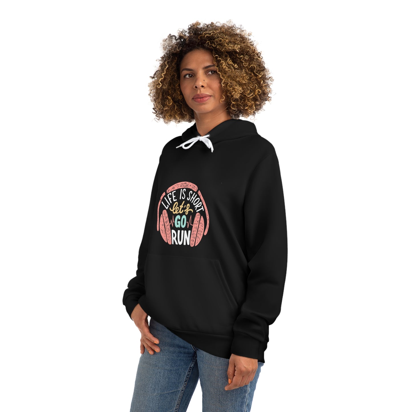 " Life is short, go for a run" - Women's Pullover Hoodie