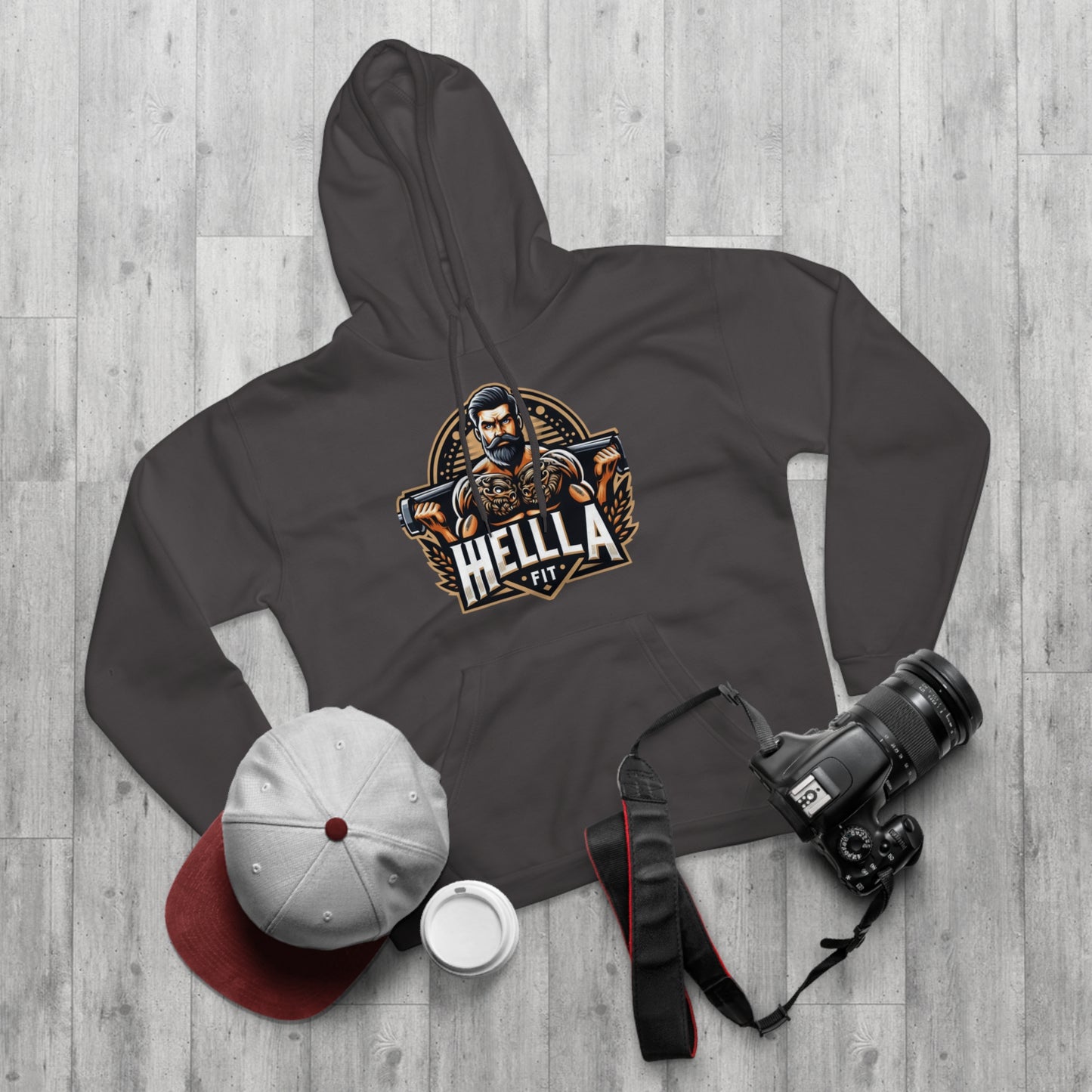 " HELLAFIT" Original Design - Men's Pullover Hoodie