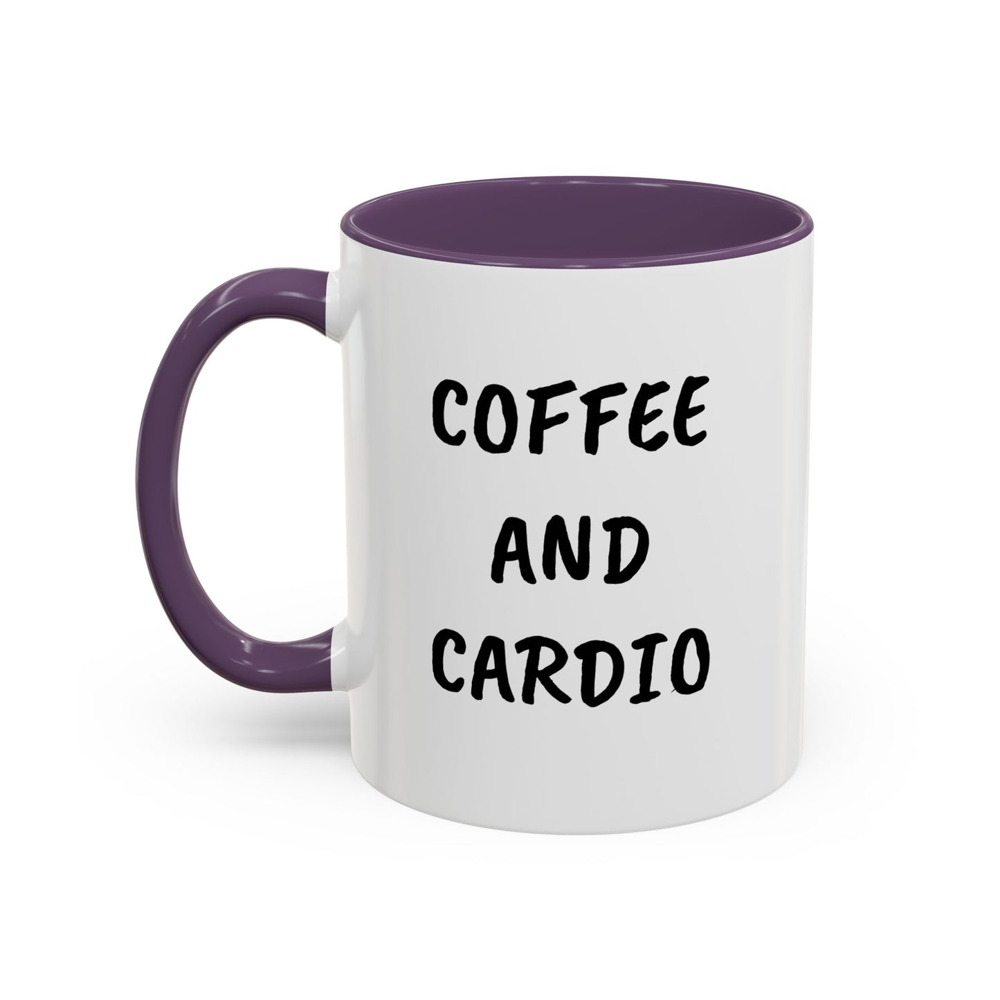 Coffee and Cardio Accent Mug