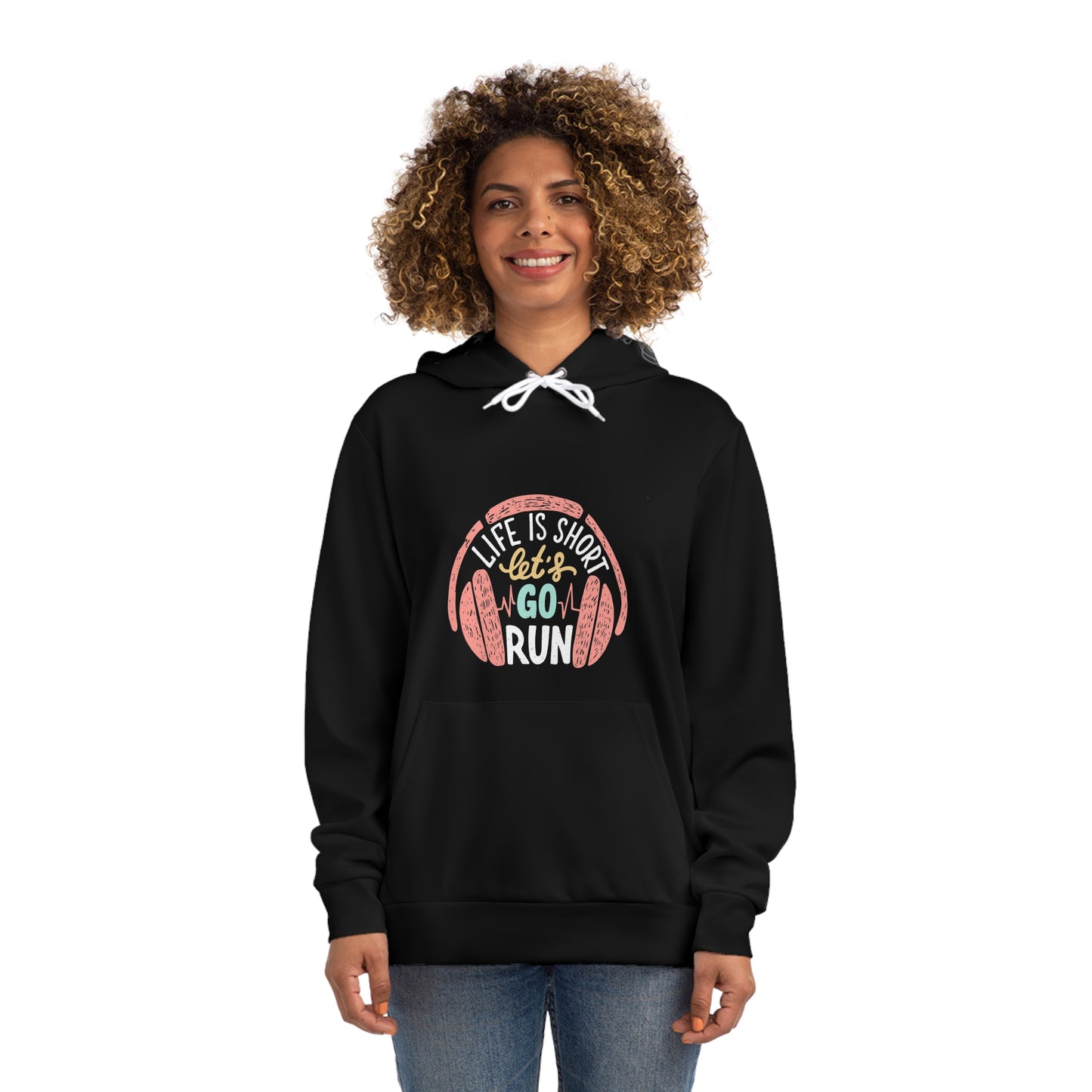 " Life is short, go for a run" - Women's Pullover Hoodie