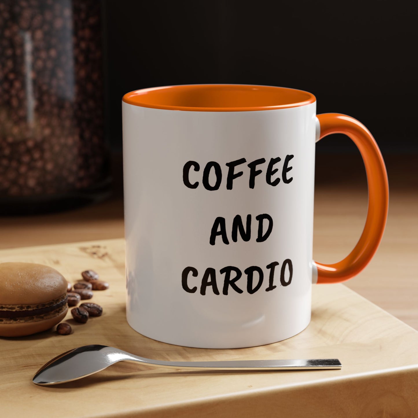 Coffee and Cardio Accent Mug