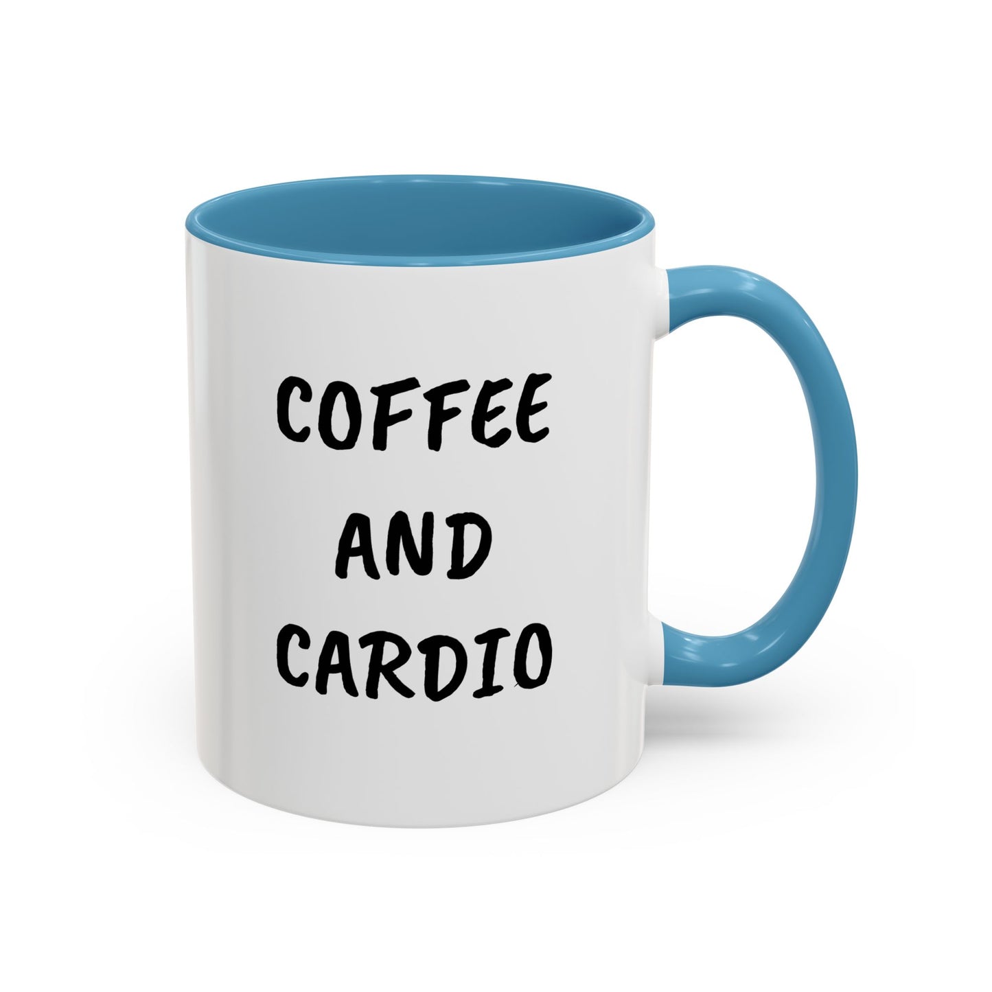 Coffee and Cardio Accent Mug