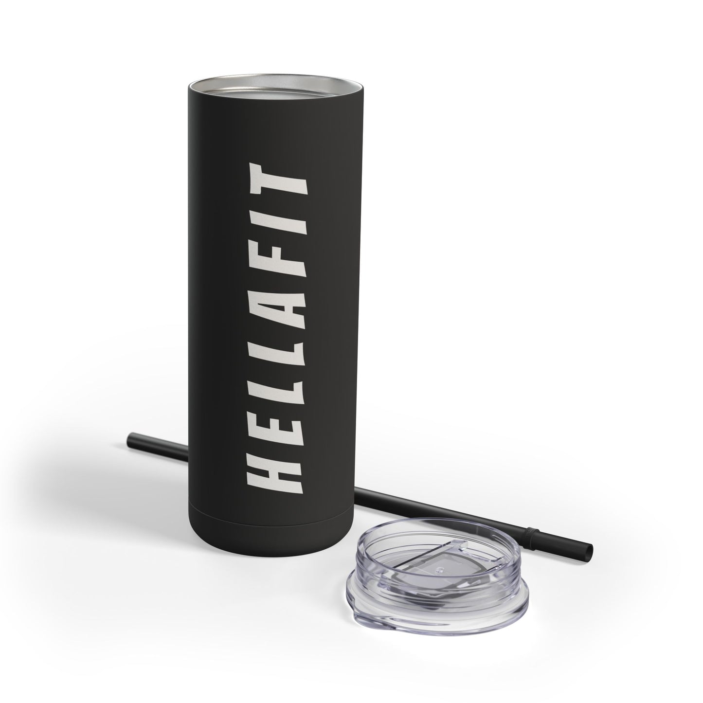 H E L L A F I T Skinny Stainless Steel Matte Tumbler, 20oz