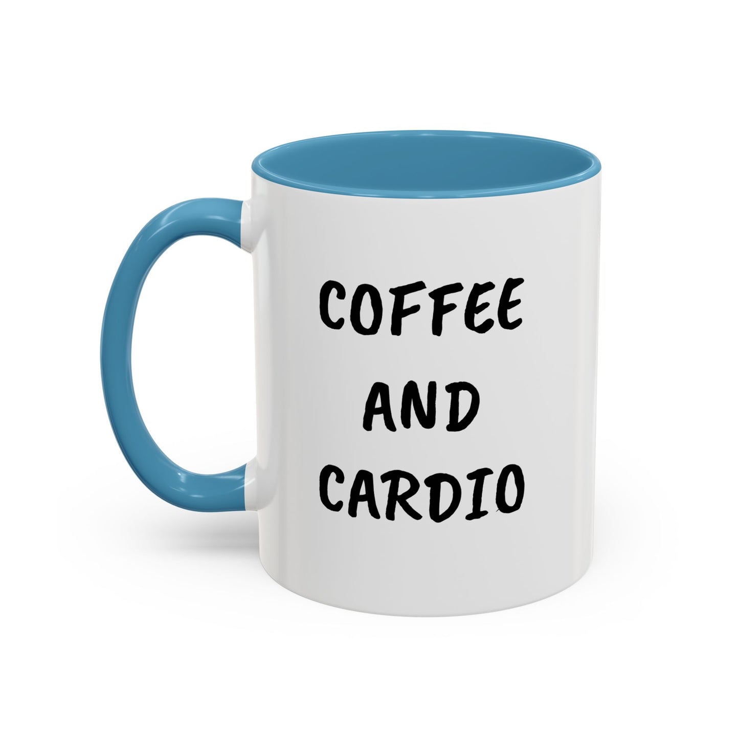 Coffee and Cardio Accent Mug