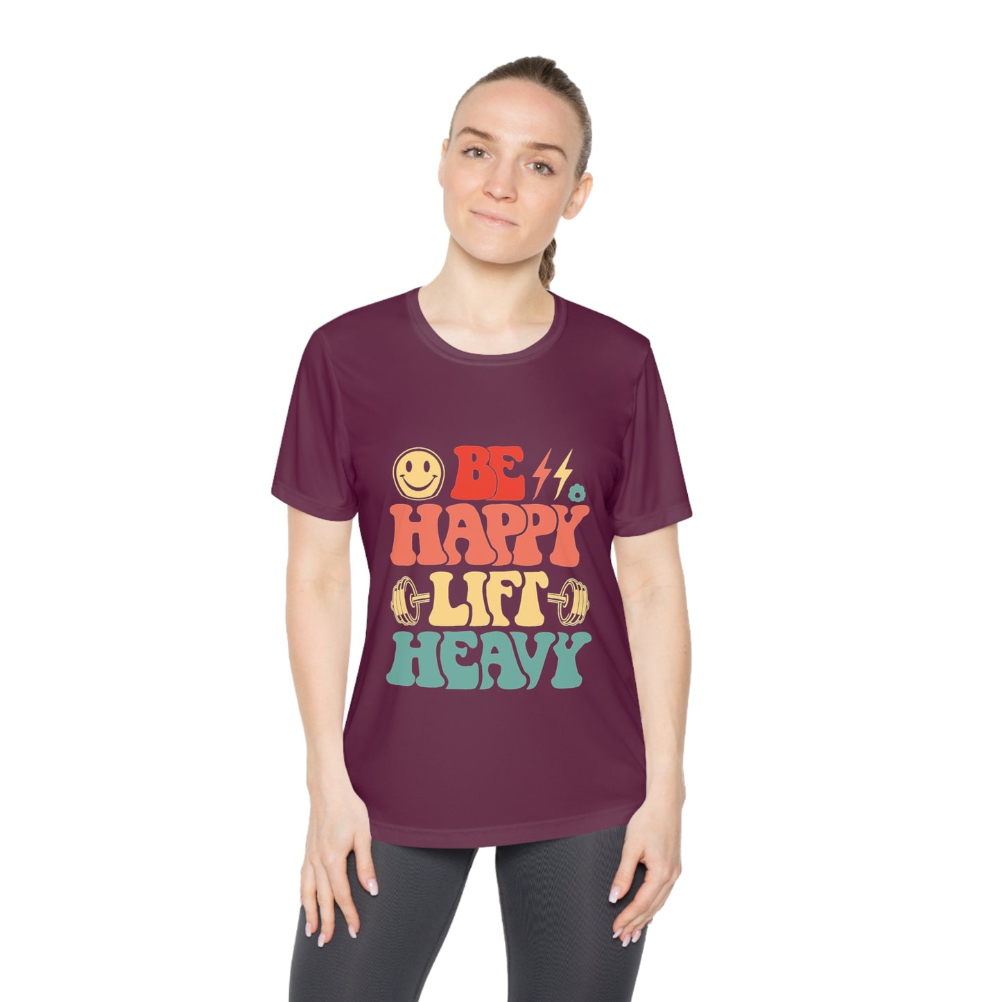 Be Happy Lift Heavy Women's Fitness Tee