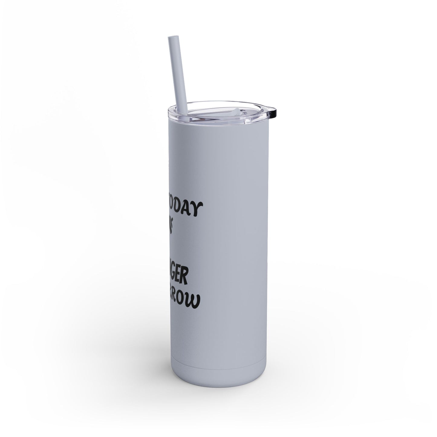 Skinny Matte Tumbler W/Straw
