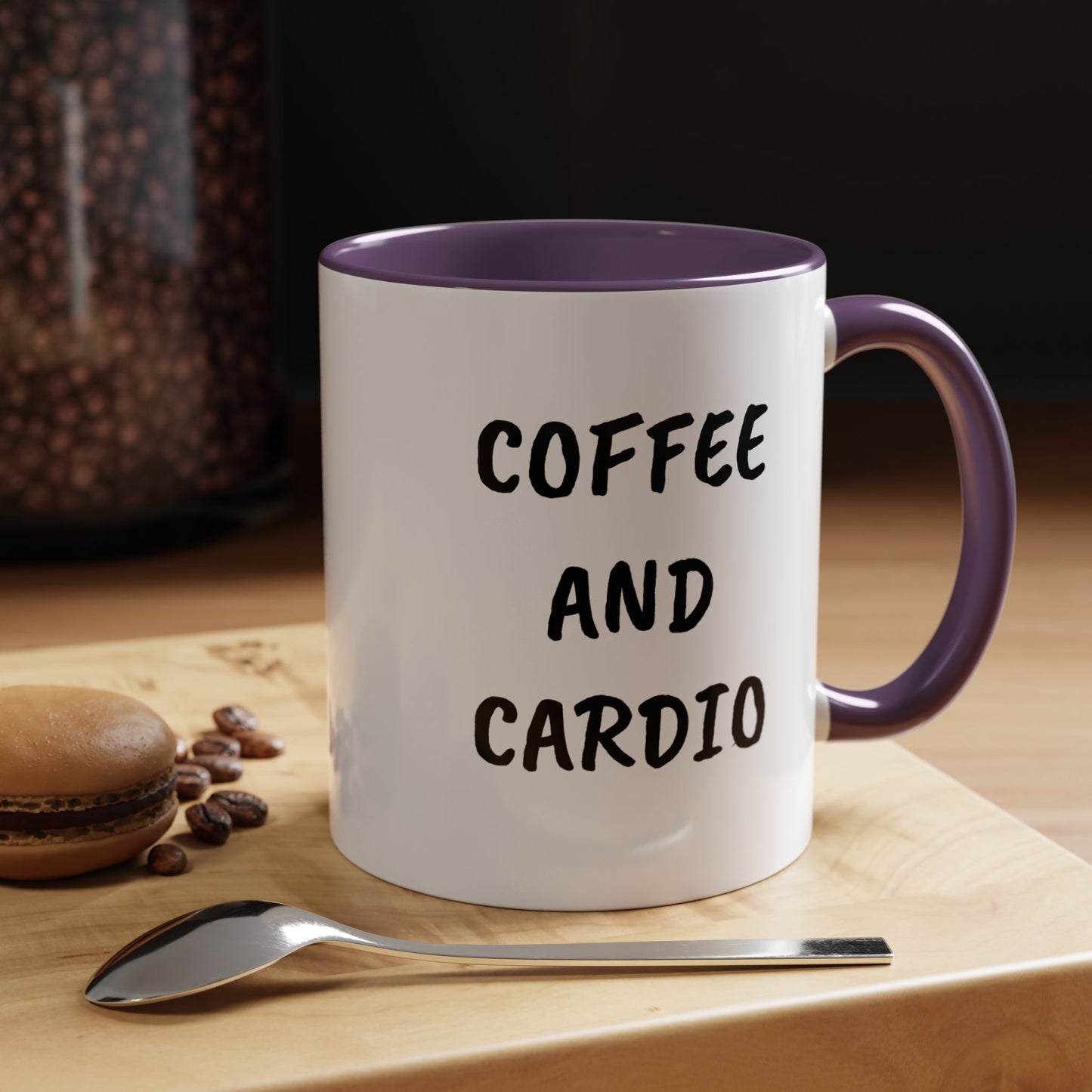 Coffee and Cardio Accent Mug