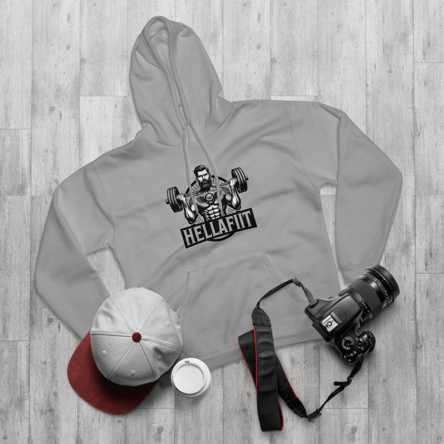 " HELLAFIT" Original Design - Men's Pullover Hoodie