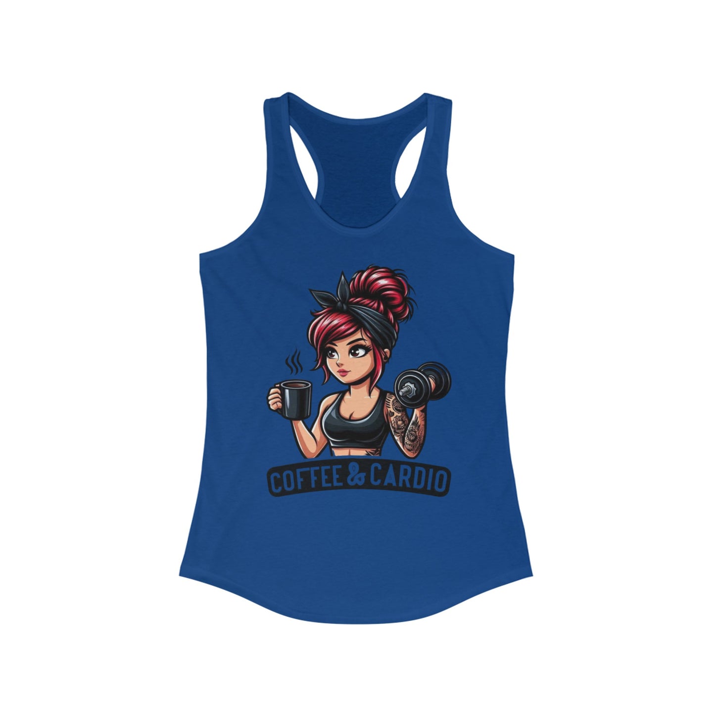 Women's Tank Top - " Coffee & Cardio"
