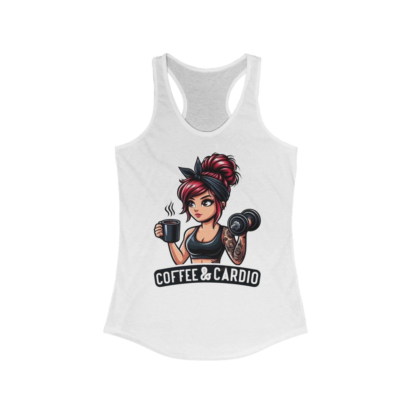 Women's Tank Top - " Coffee & Cardio"
