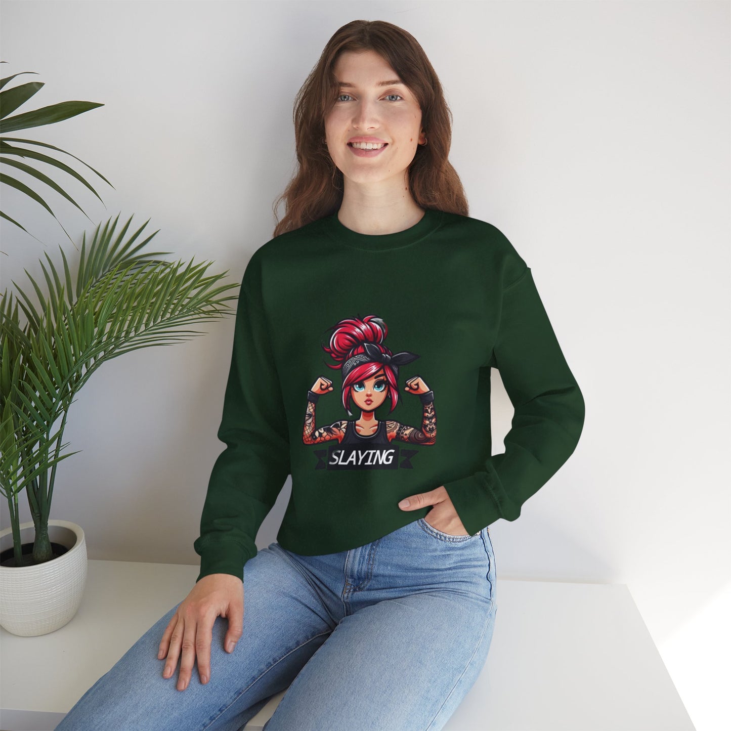 Women's " SLAYING" Sweatshirt