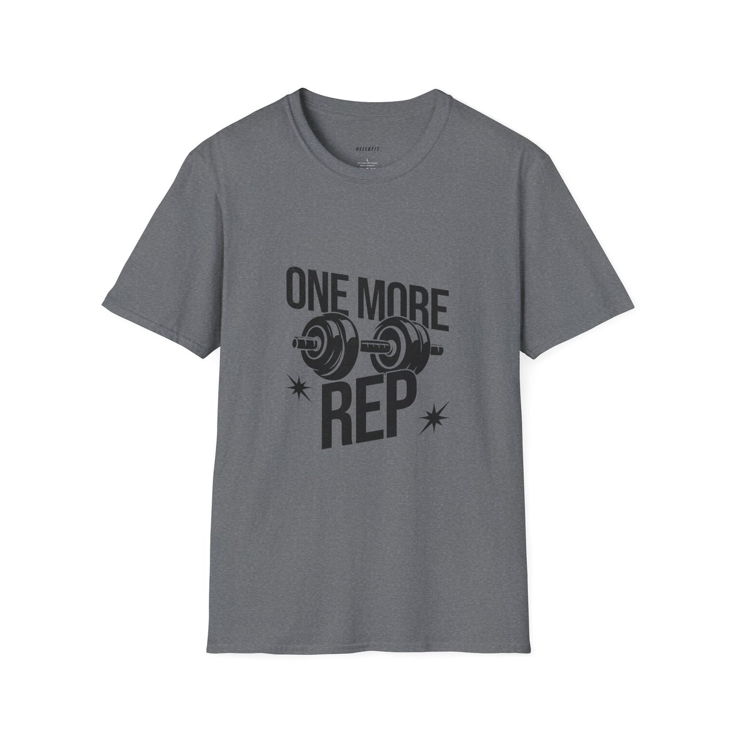 Motivational Gym T-Shirt - "One More Rep" Workout Tee