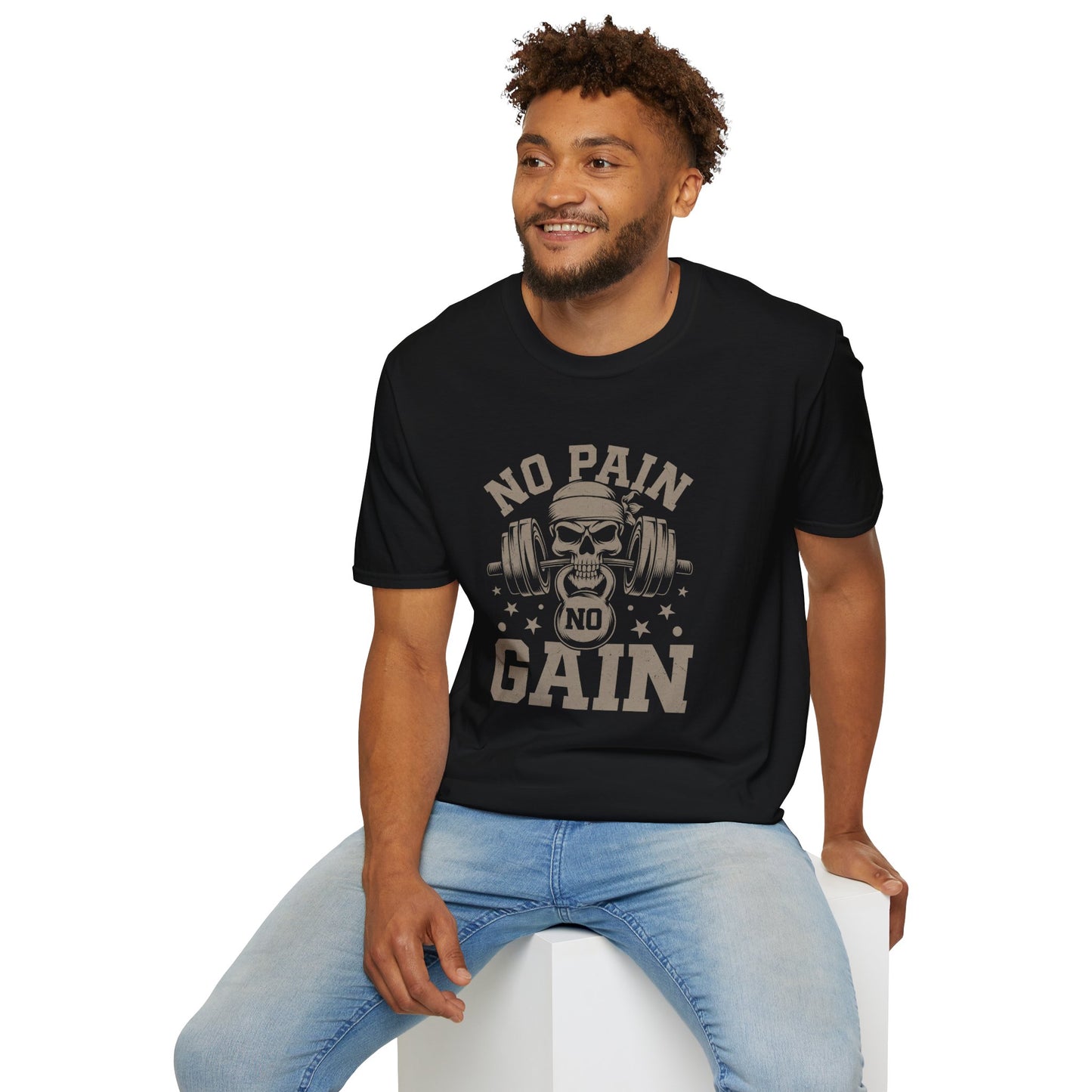 Men's Fitness T-Shirt "No Pain No Gain"