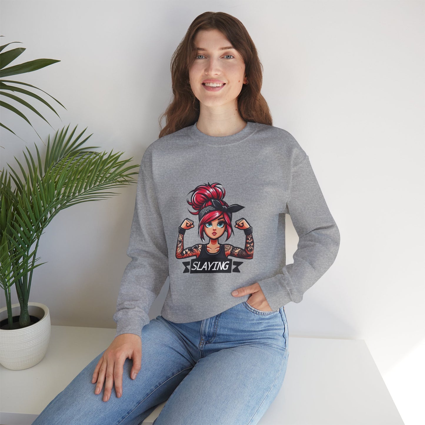 Women's " SLAYING" Sweatshirt