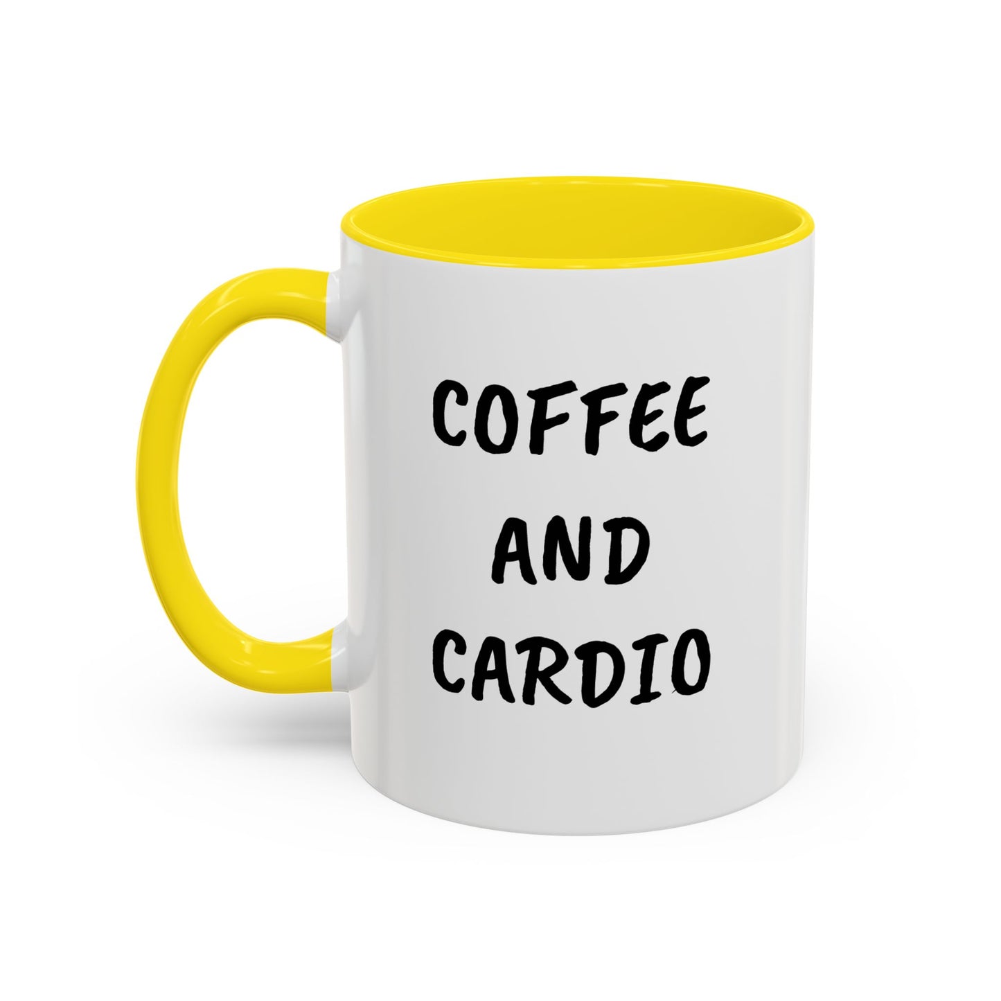 Coffee and Cardio Accent Mug