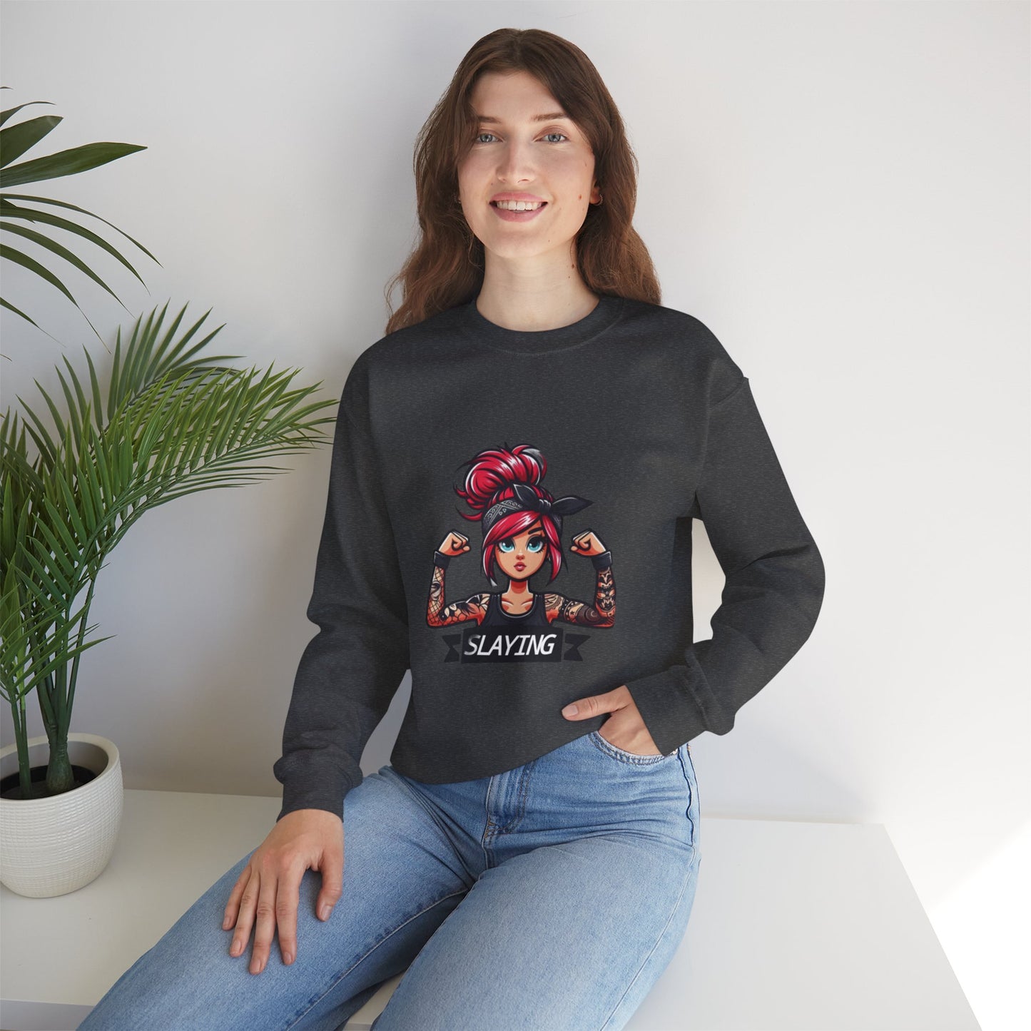 Women's " SLAYING" Sweatshirt