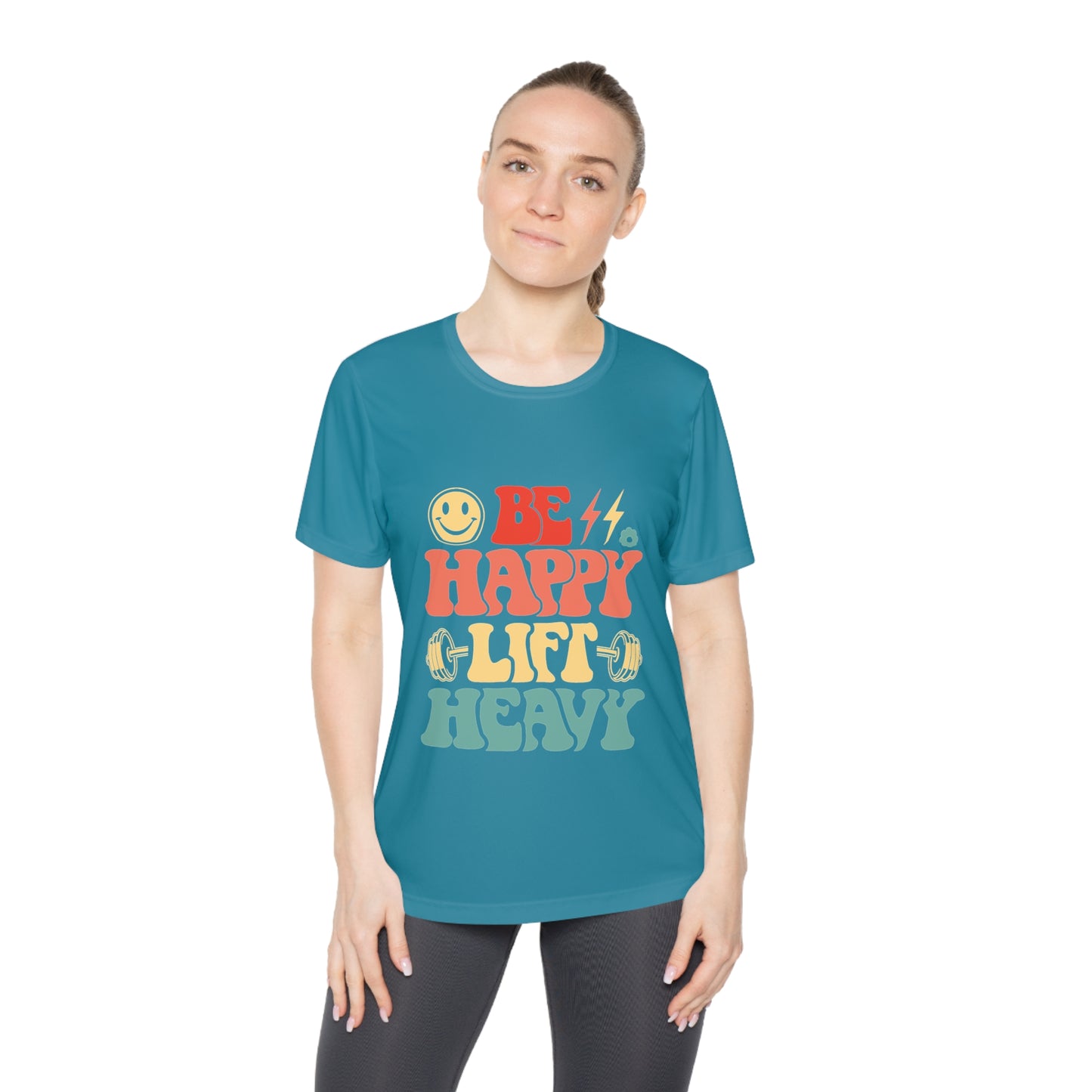 Be Happy Lift Heavy Women's Fitness Tee