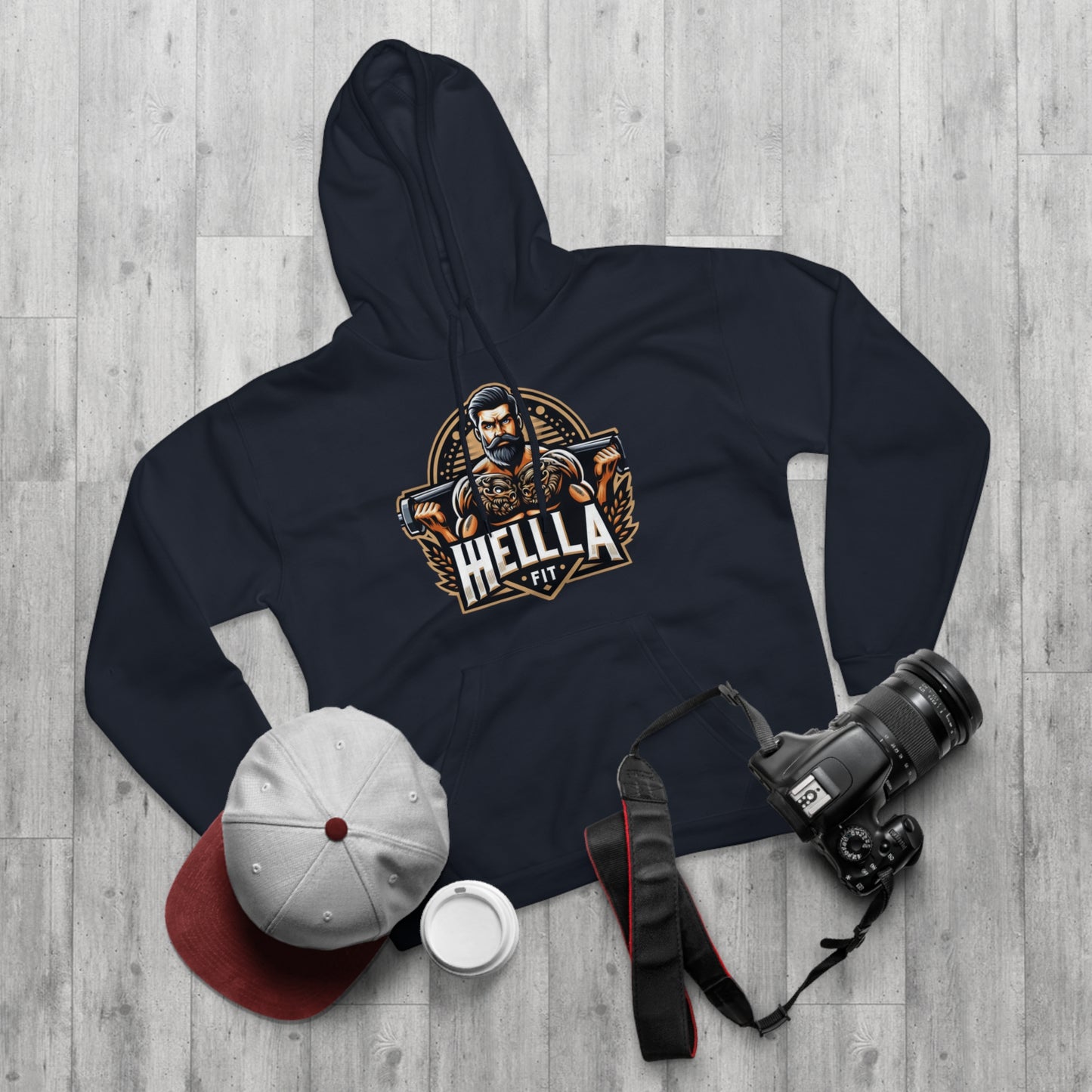 " HELLAFIT" Original Design - Men's Pullover Hoodie