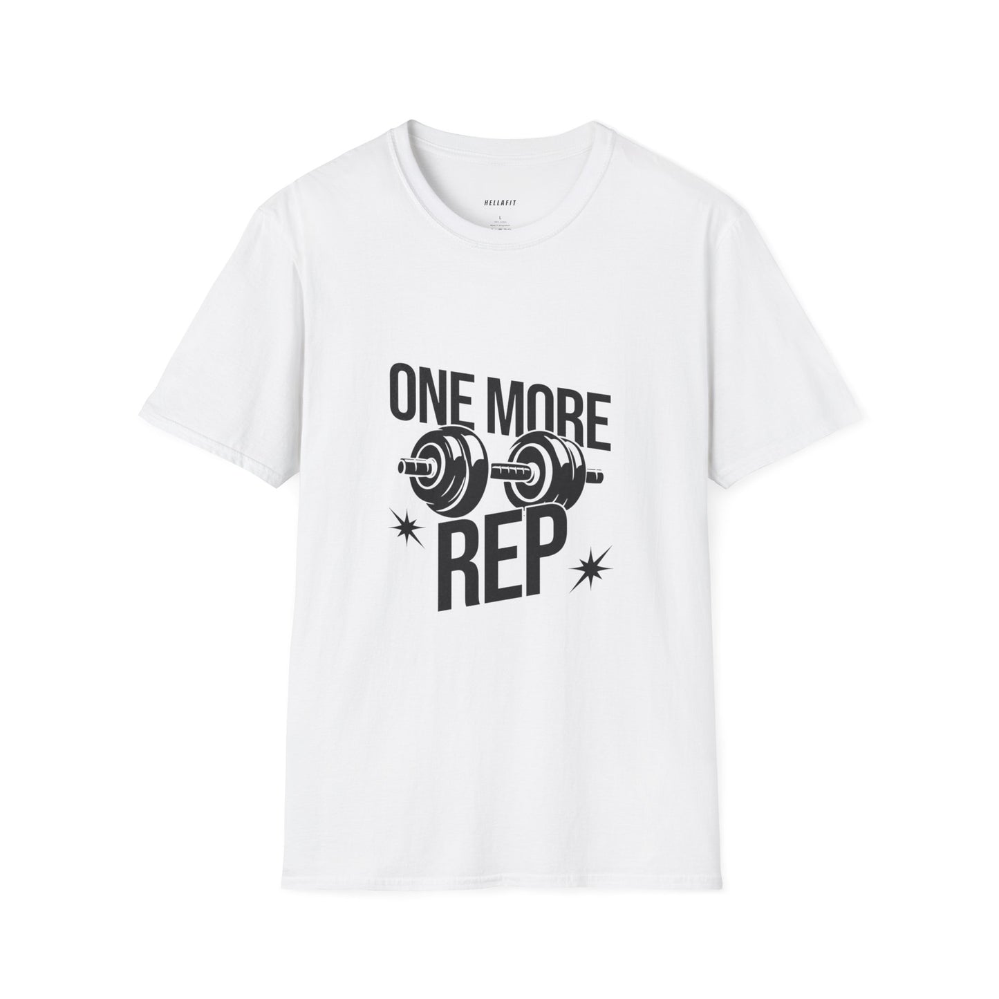 Motivational Gym T-Shirt - "One More Rep" Workout Tee