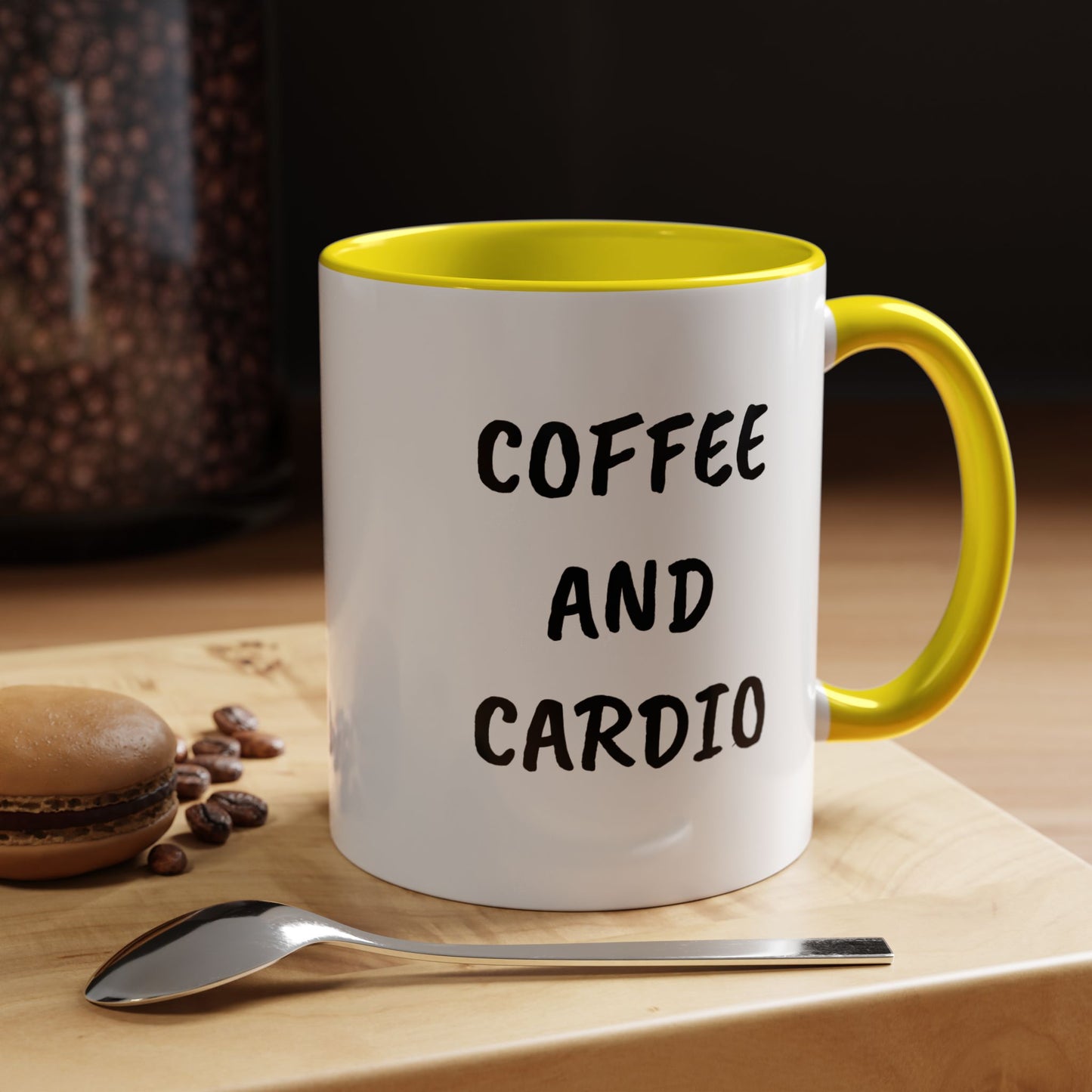 Coffee and Cardio Accent Mug