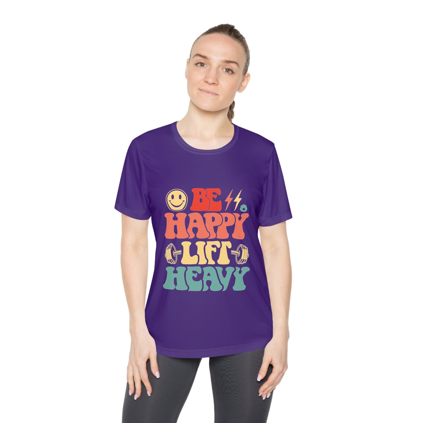 Be Happy Lift Heavy Women's Fitness Tee