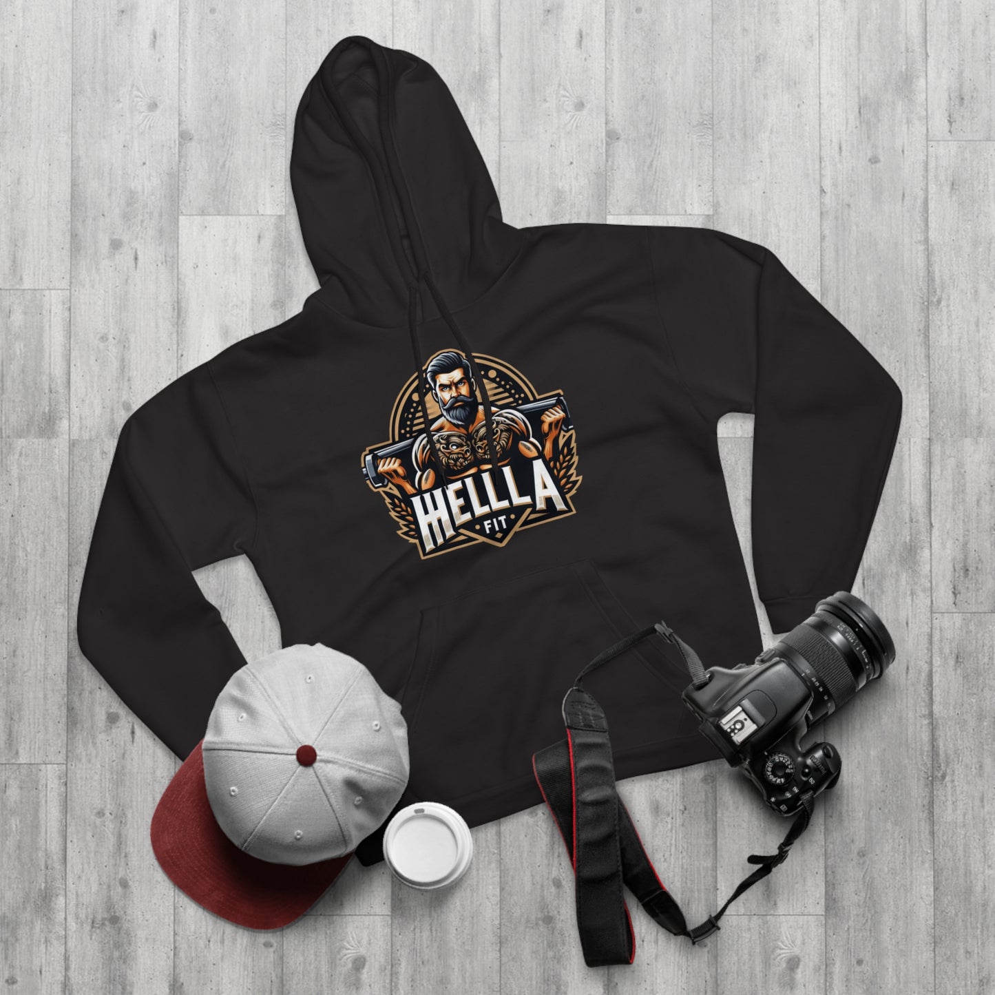 " HELLAFIT" Original Design - Men's Pullover Hoodie