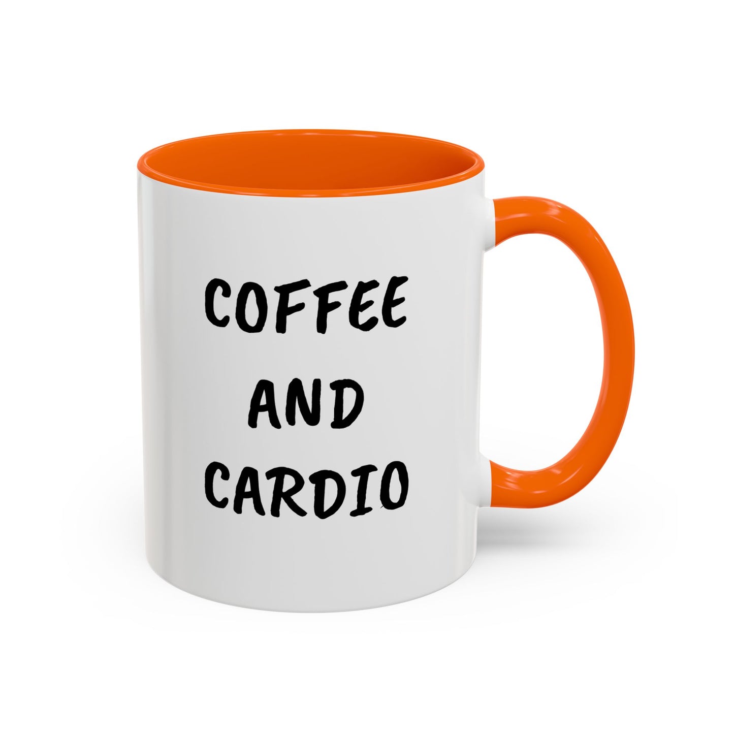 Coffee and Cardio Accent Mug