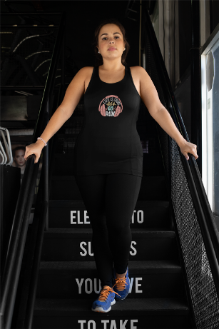 " life is Short, Go for a Run" - Women's Flowy Racerback Tank