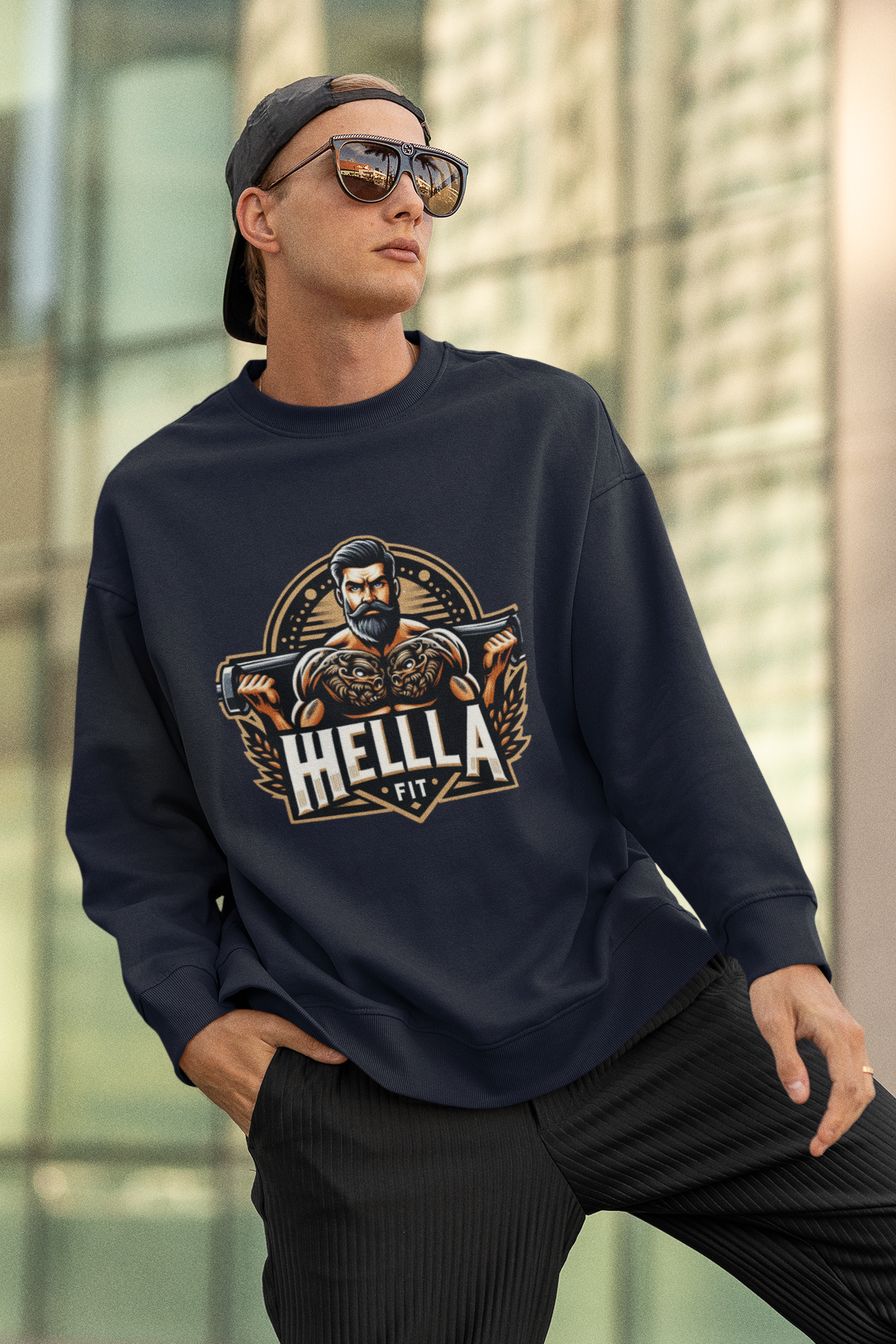 Men's " HELLAFIT" Original Design Sweatshirt