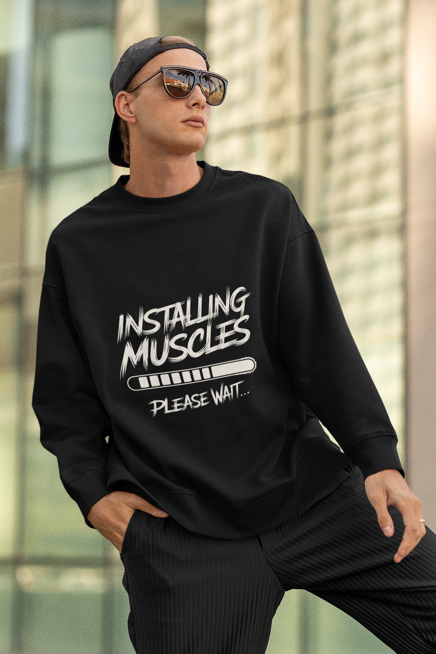 Installing Muscles - Crewneck Sweatshirt
