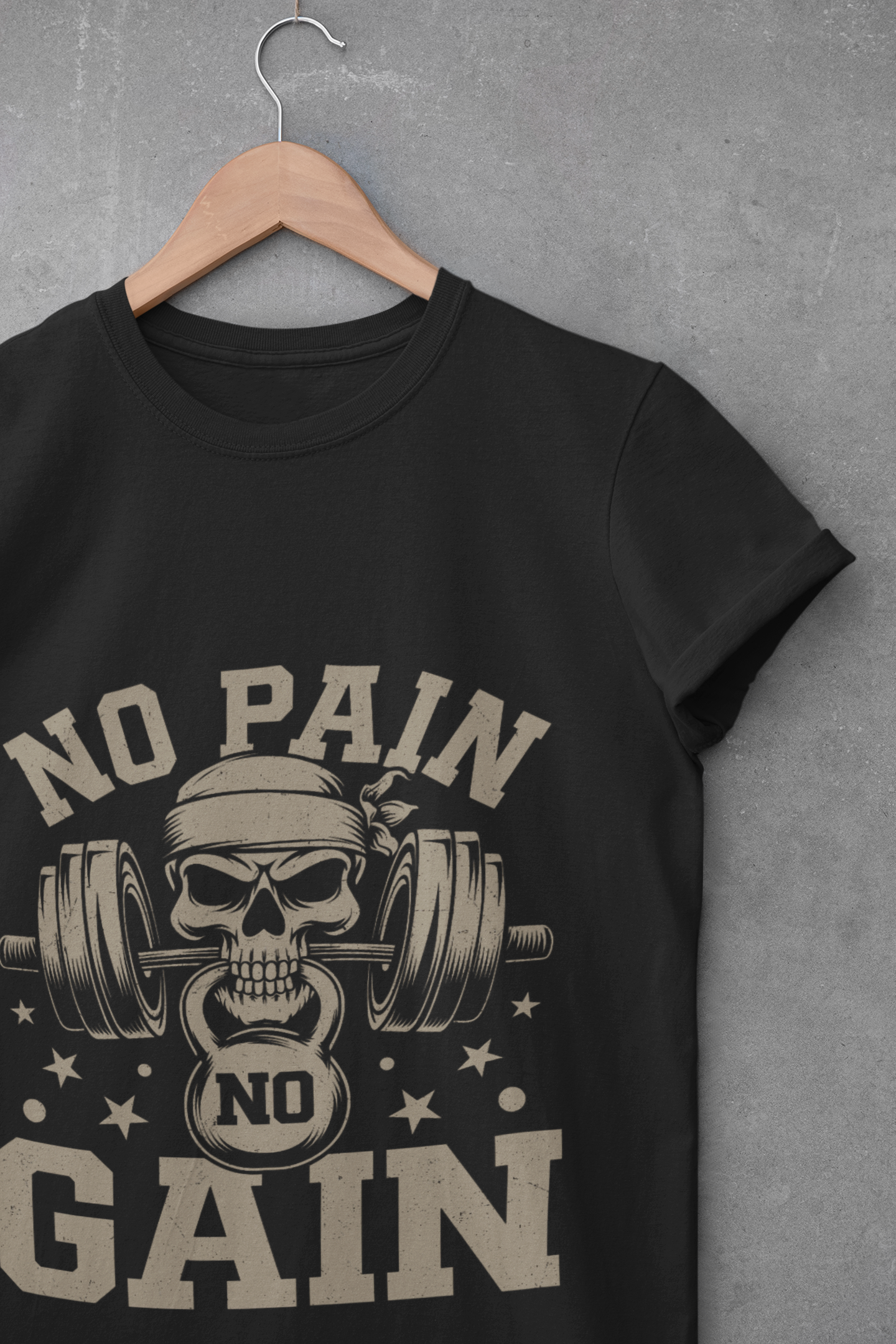 Men's Fitness T-Shirt "No Pain No Gain"