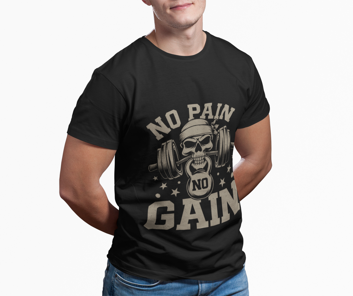 Men's Fitness T-Shirt "No Pain No Gain"