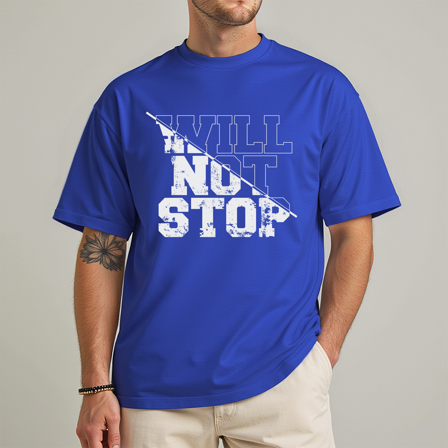 Men's " WILL NOT STOP" Fitness Tee