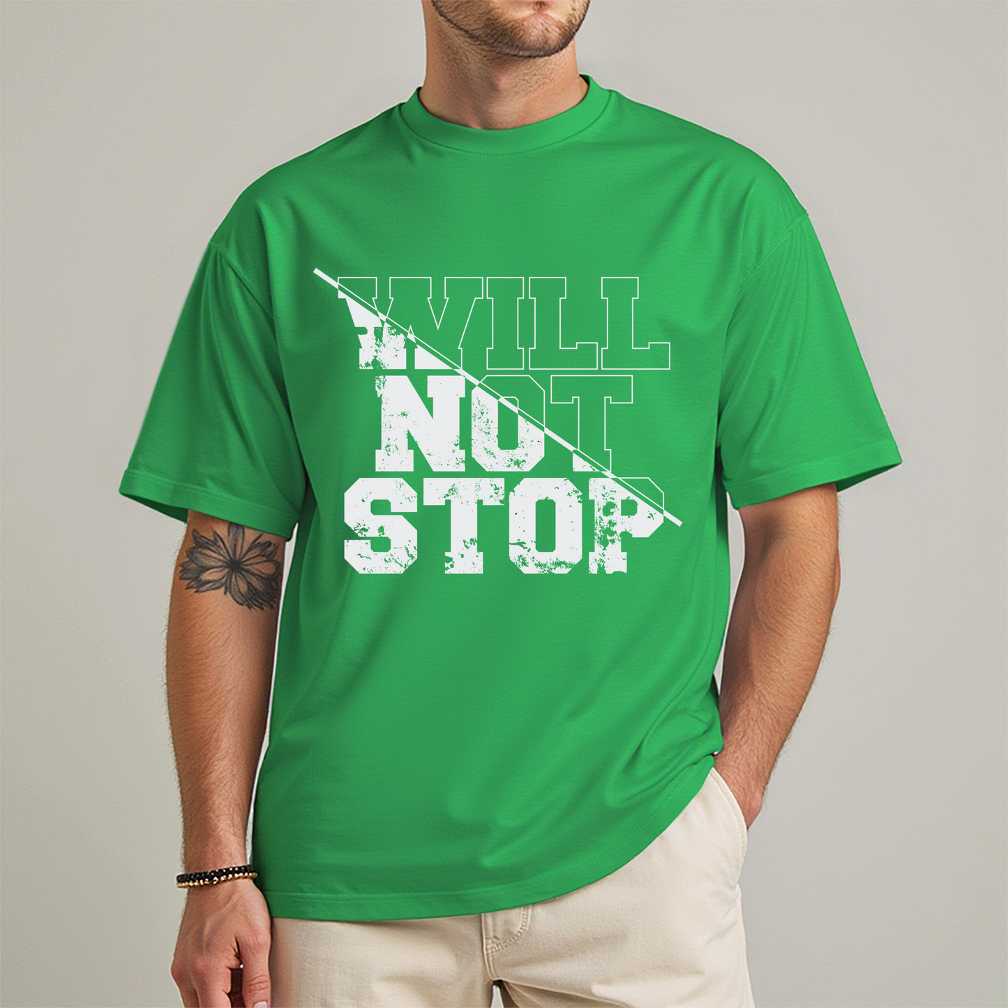 Men's " WILL NOT STOP" Fitness Tee