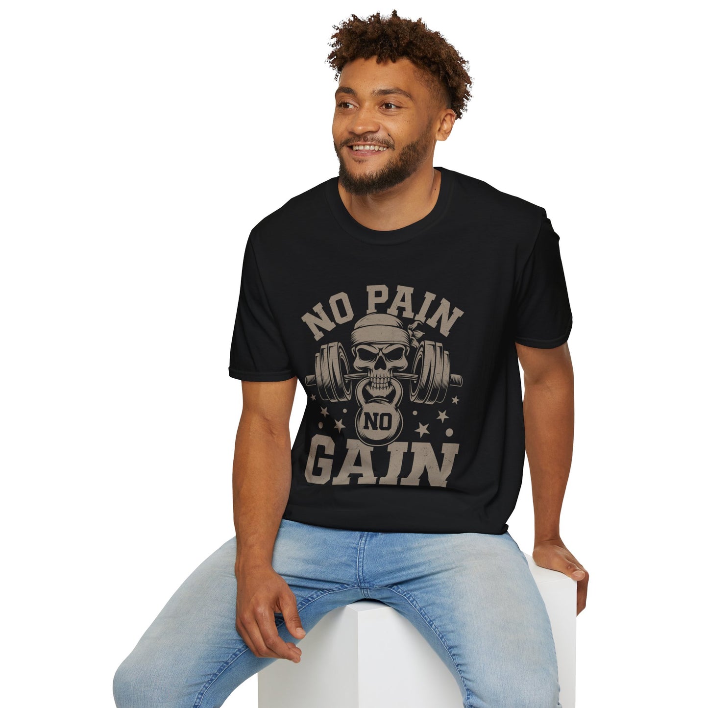 Men's Fitness T-Shirt "No Pain No Gain"