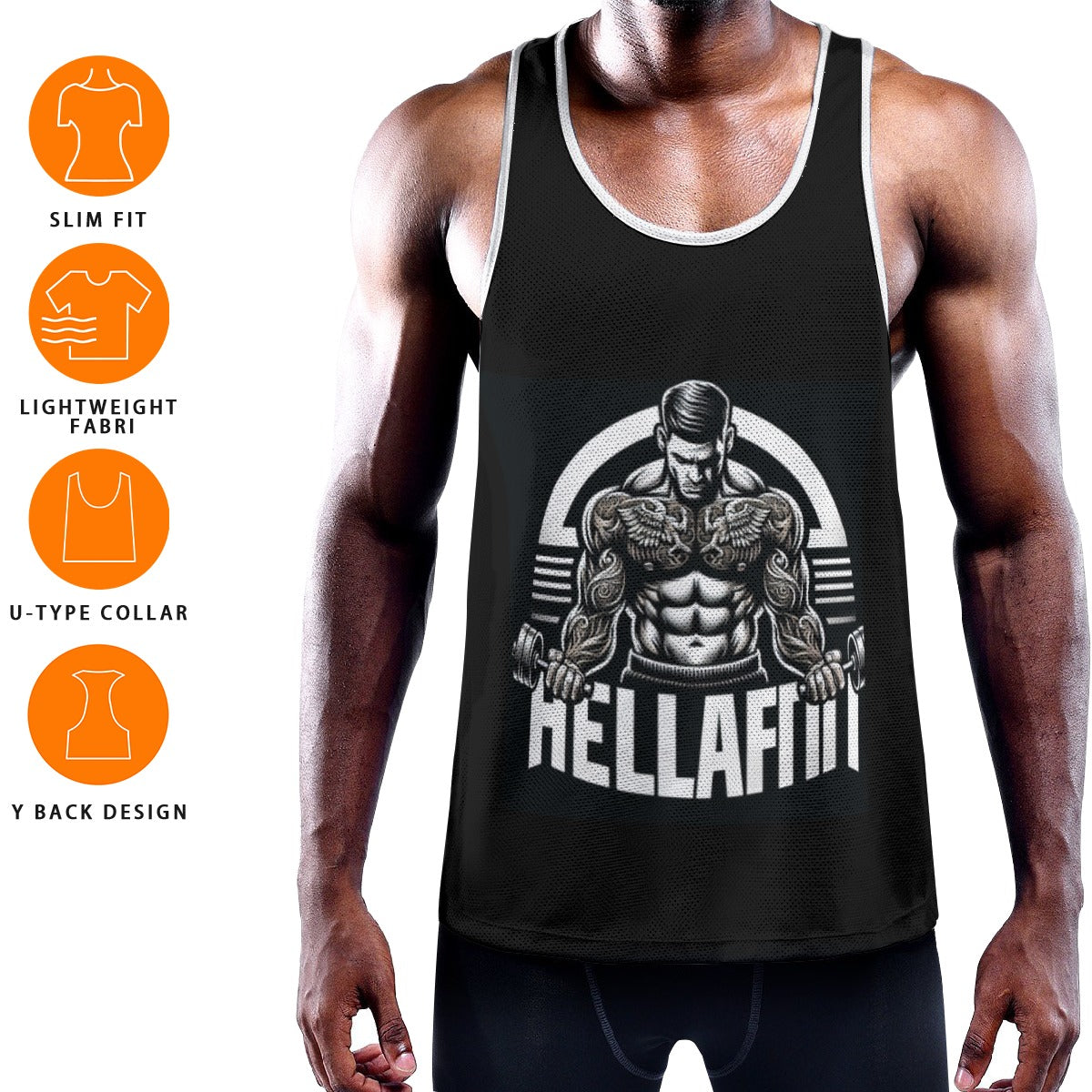 Men's Slim Y-Back Muscle Tank Top