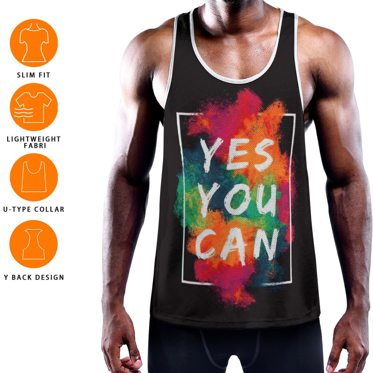 Men's Slim Y-Back Muscle Tank Top