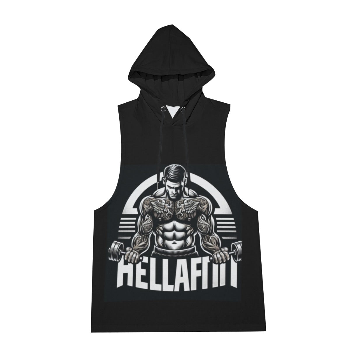 All-Over Print Men's Sleeveless Vest And Shorts Set