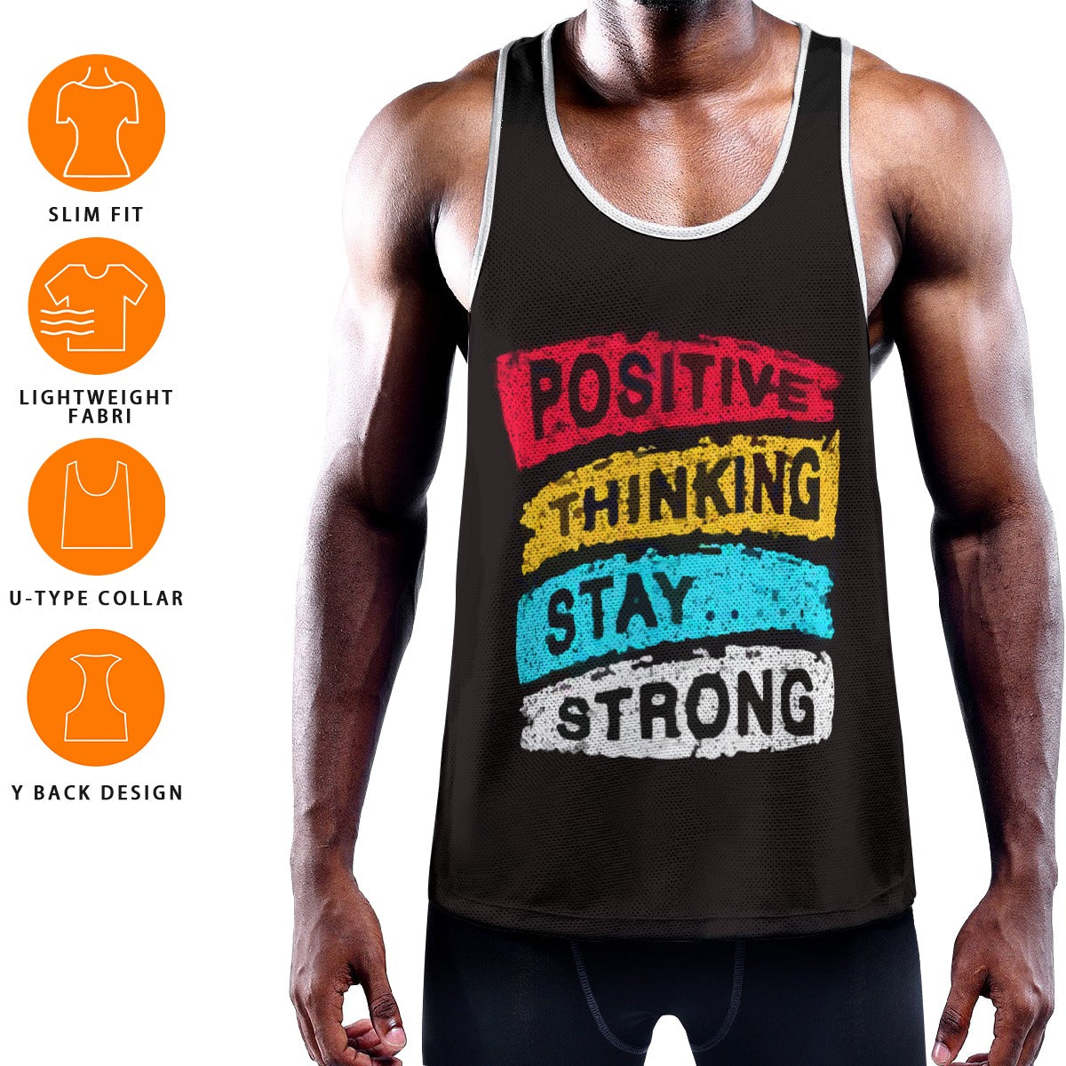 Men's Slim Y-Back Muscle Tank Top