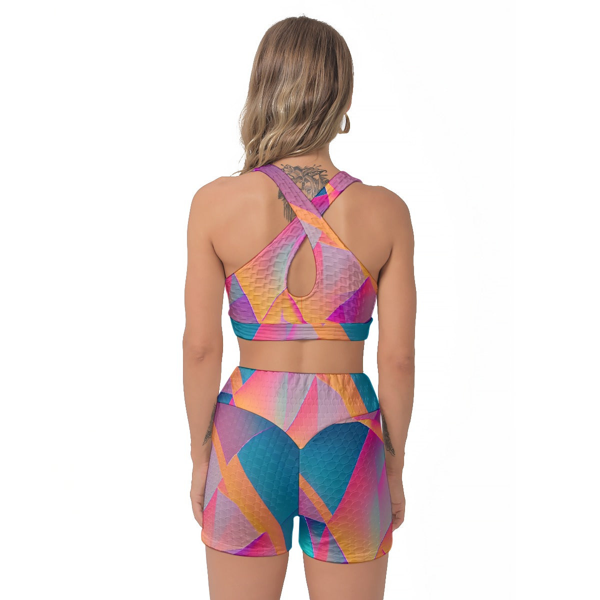 All-Over Print Women's Sports Bra Suit