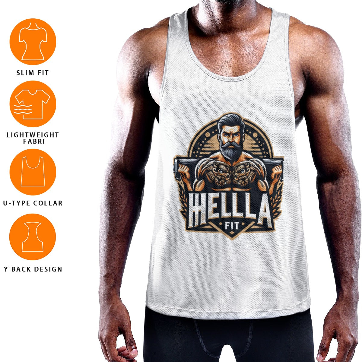 Men's Slim Y-Back Muscle Tank Top