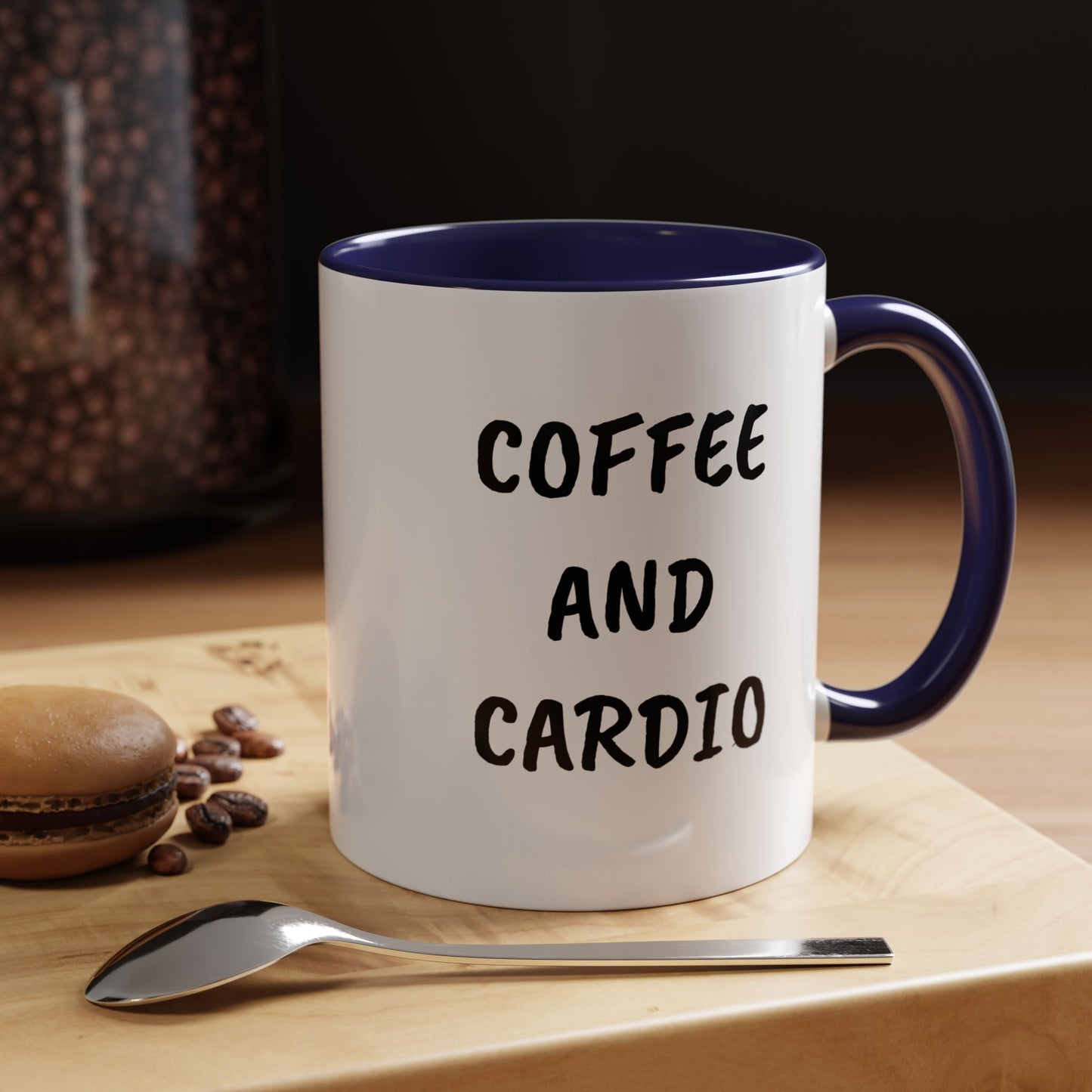 Coffee and Cardio Accent Mug
