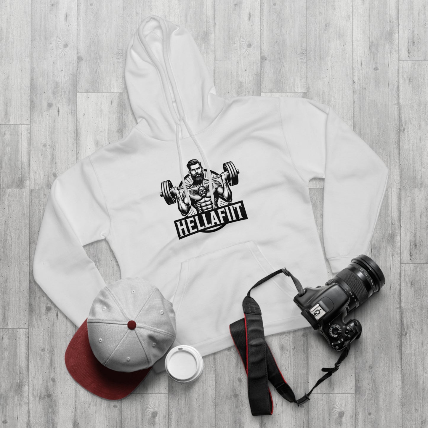 " HELLAFIT" Original Design - Men's Pullover Hoodie