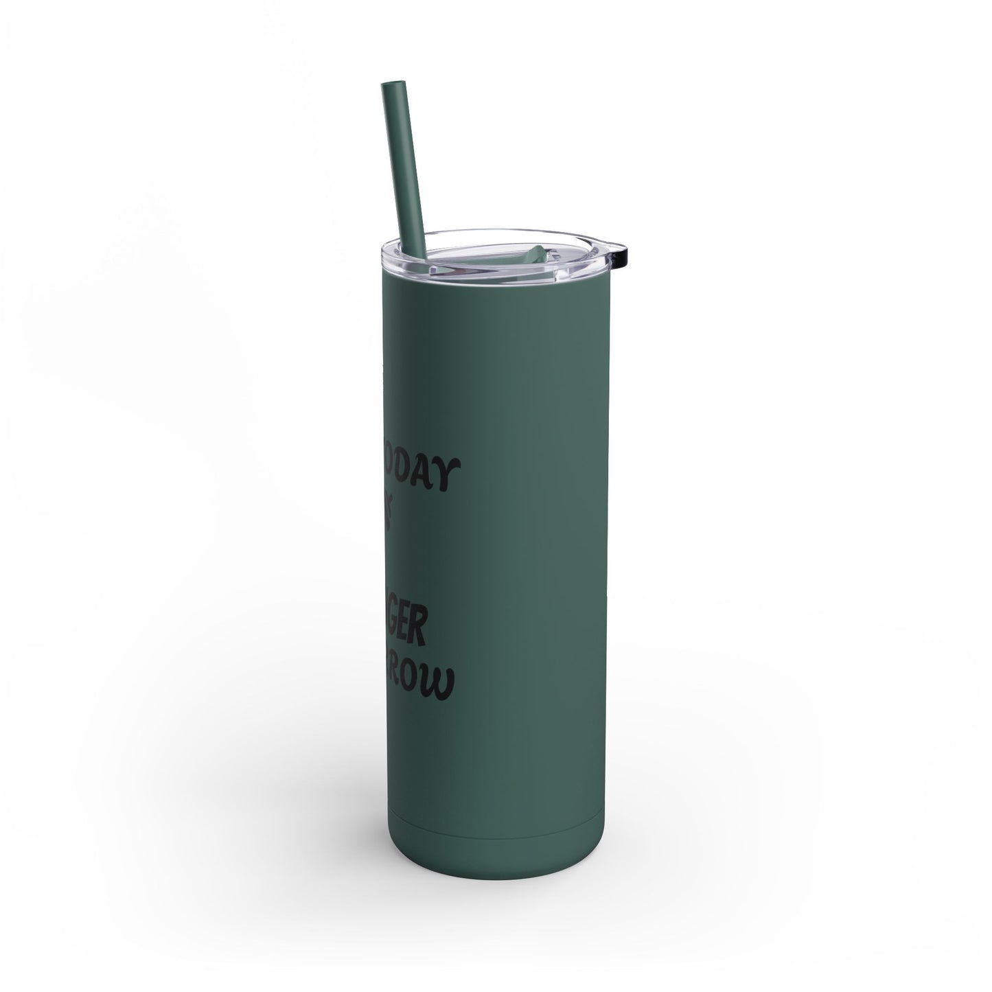 Skinny Matte Tumbler W/Straw